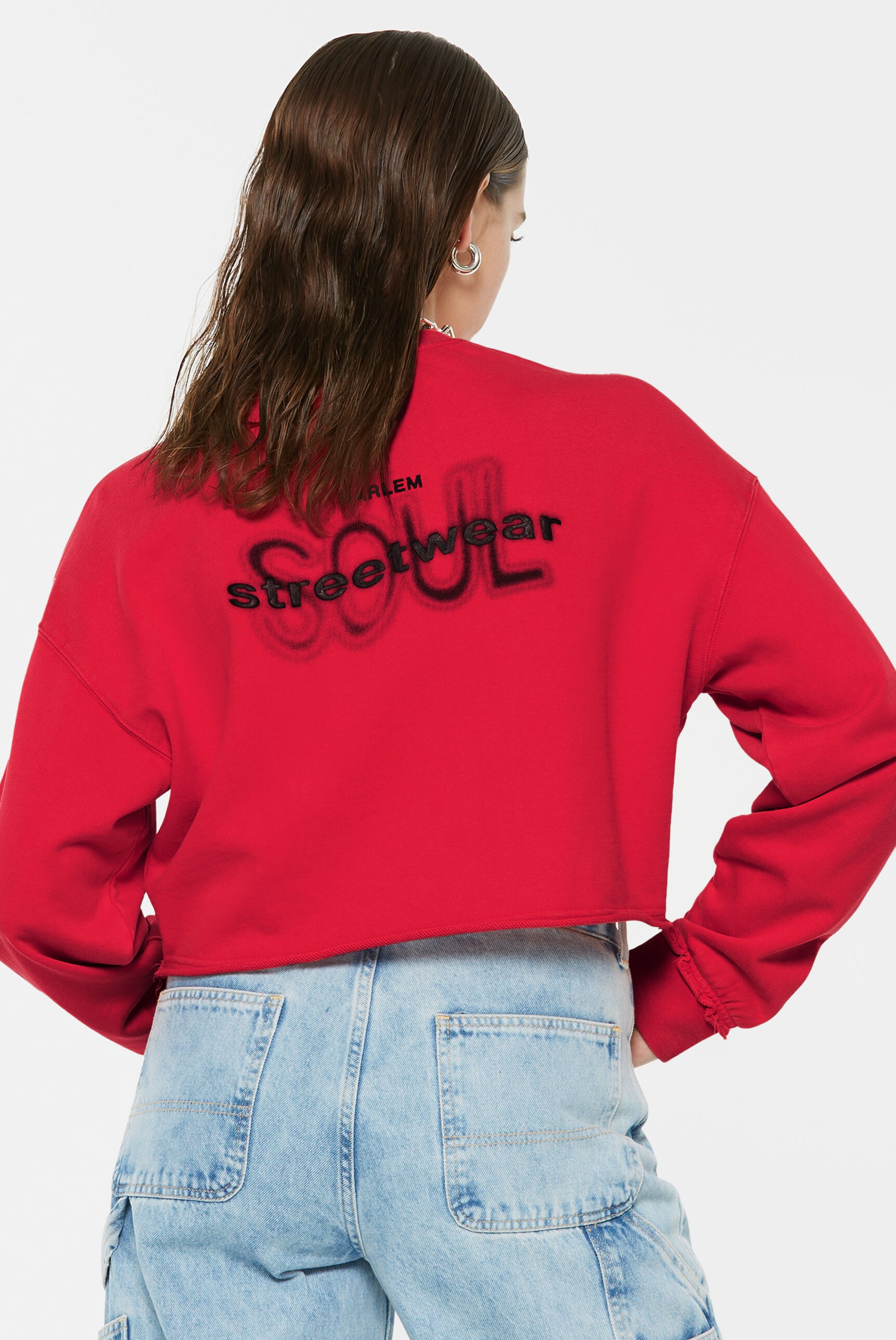 Harlem Soul Sweater, mit Used-Kante am Ärmel