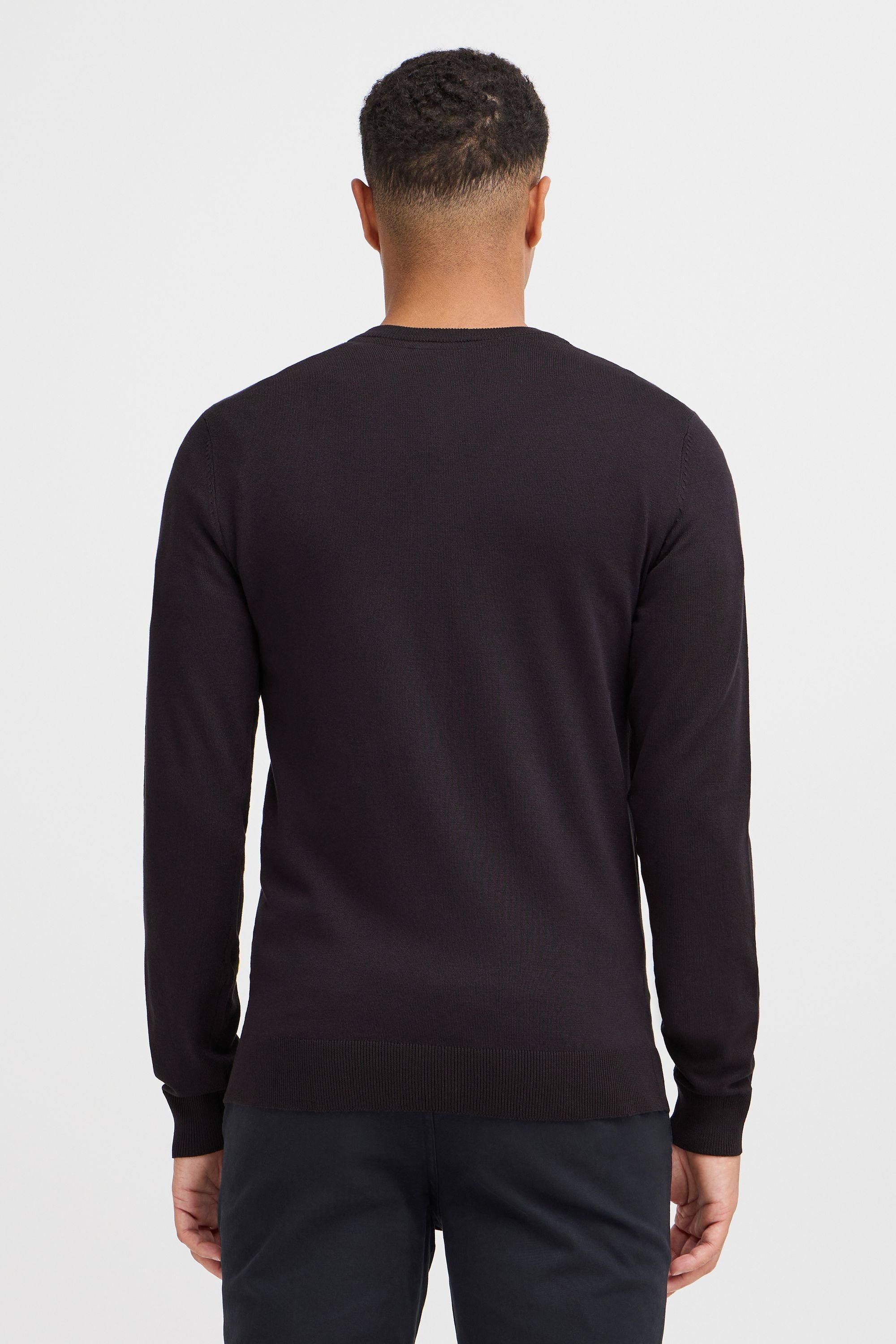 Strickfleece-Pullover BLEND "Strickpullover BHWEBER", Herren, Gr. XL, schwarz, Obermaterial: 78% Viskose CV. 22% Polyester PES., Pullover 3