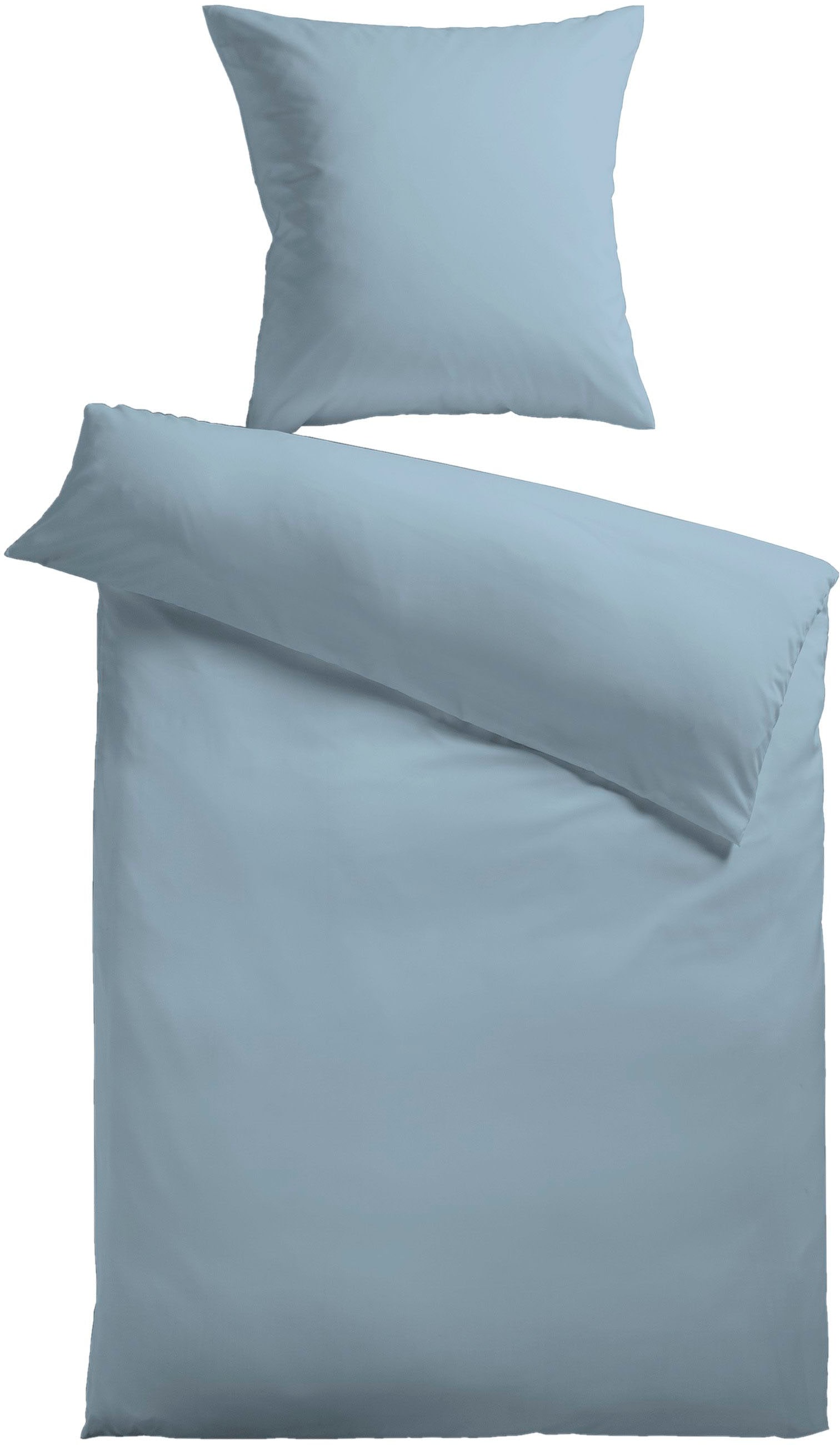 KiNZLER Bettwäsche "Mikrofaser Fleece" 2 Stk. tlg. Uni Farben, angenehm war günstig online kaufen