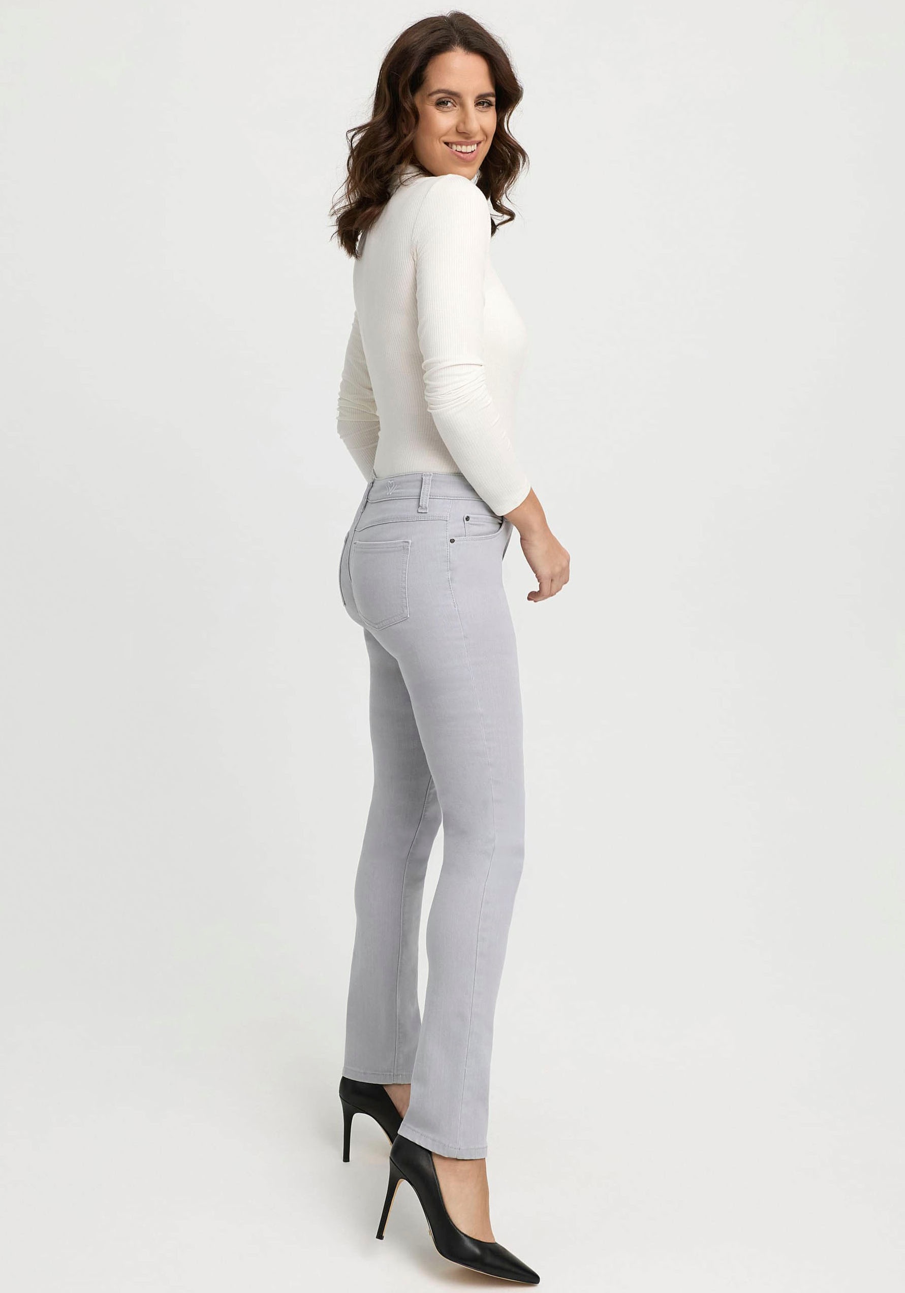 wonderjeans Slim-fit-Jeans, Klassischer gerader Schnitt günstig online kaufen