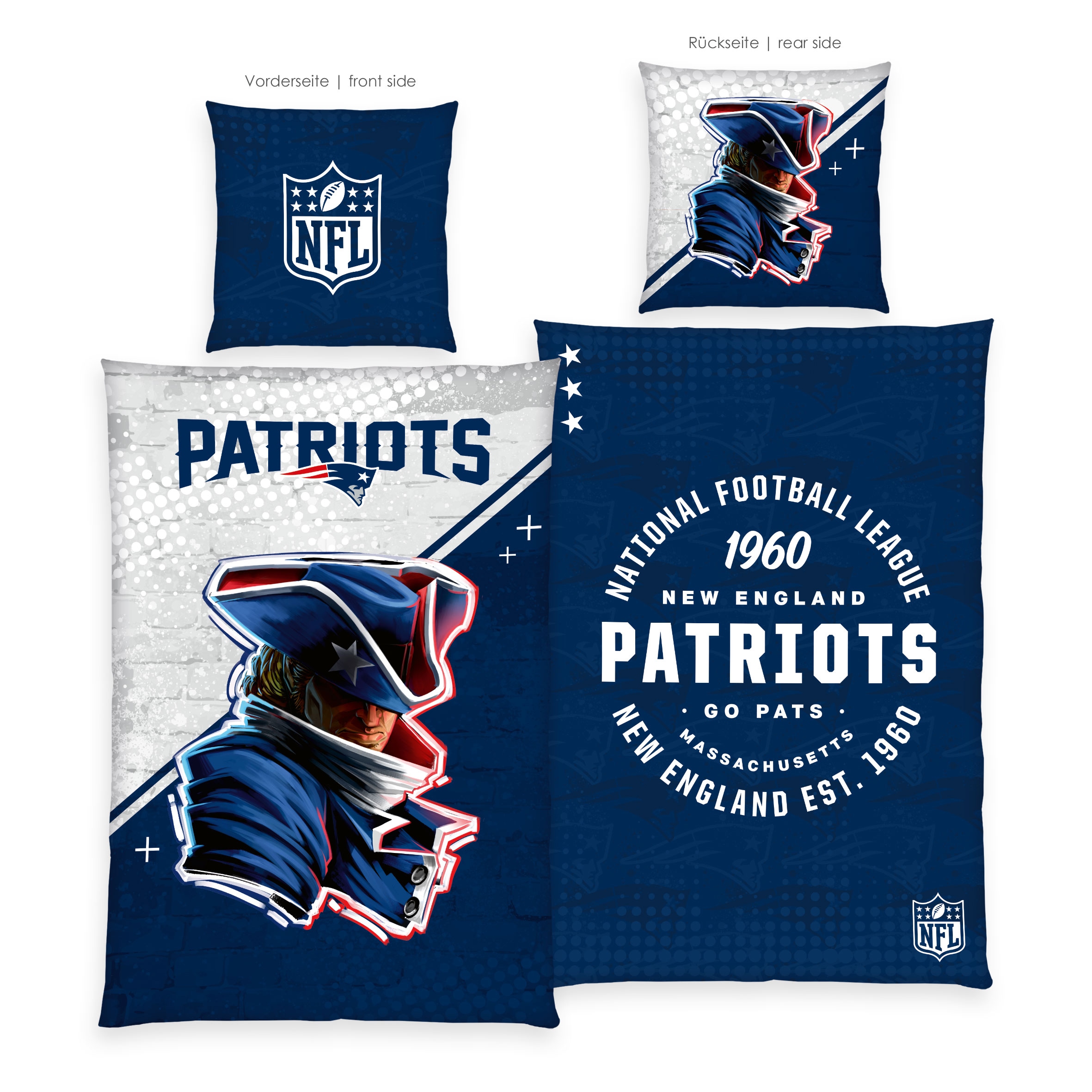 NFL Bettwäsche »NFL Patriots«, Wendemotiv