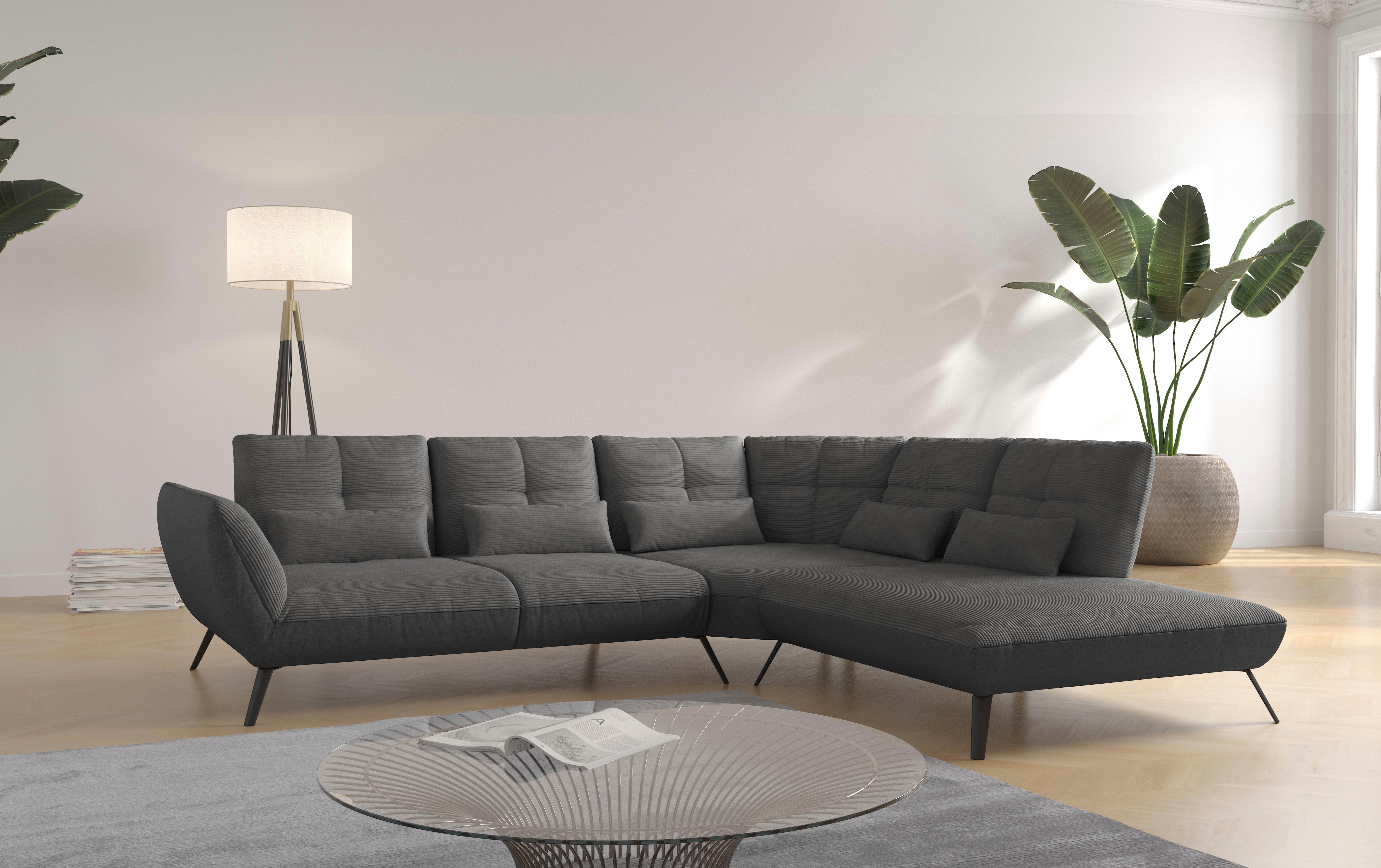 OTTO home Ecksofa "Mikado L-Form" inkl. Sitztiefenverstellung und Armteilverstellung