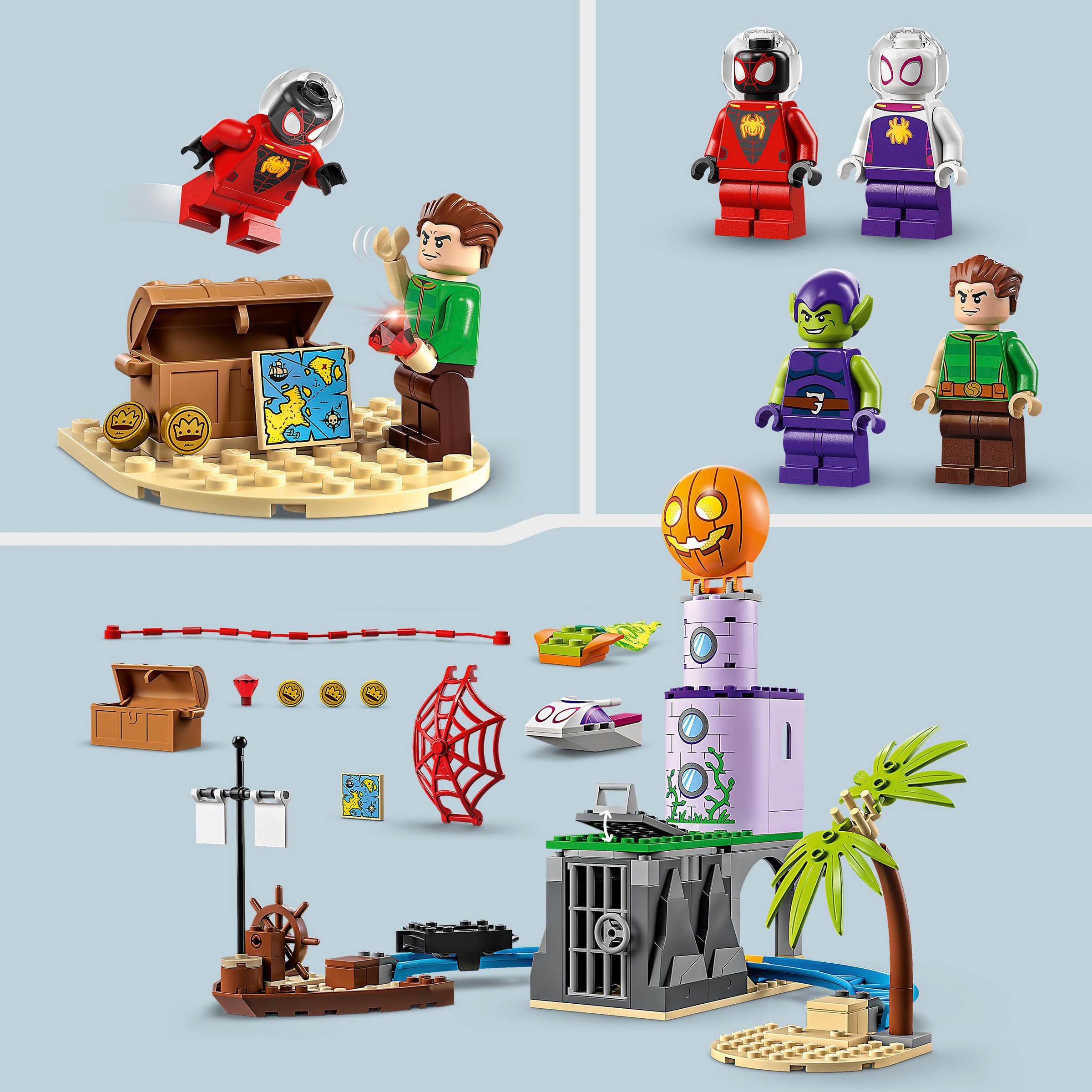LEGO® Konstruktionsspielsteine »Spideys Team an Green Goblins Leuchtturm (10790), LEGO® Marvel«, (149 St.)