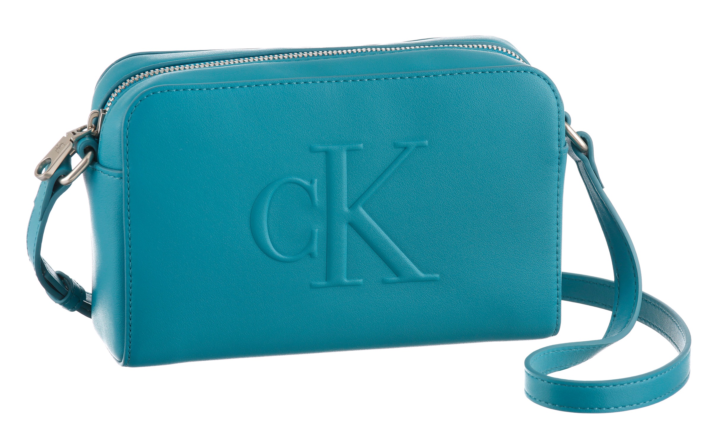 Calvin Klein Jeans "SCULPTED EW CAMERA BAG20" kleine Umhängetasche, Schultertasche Damen mit CK-Prägung