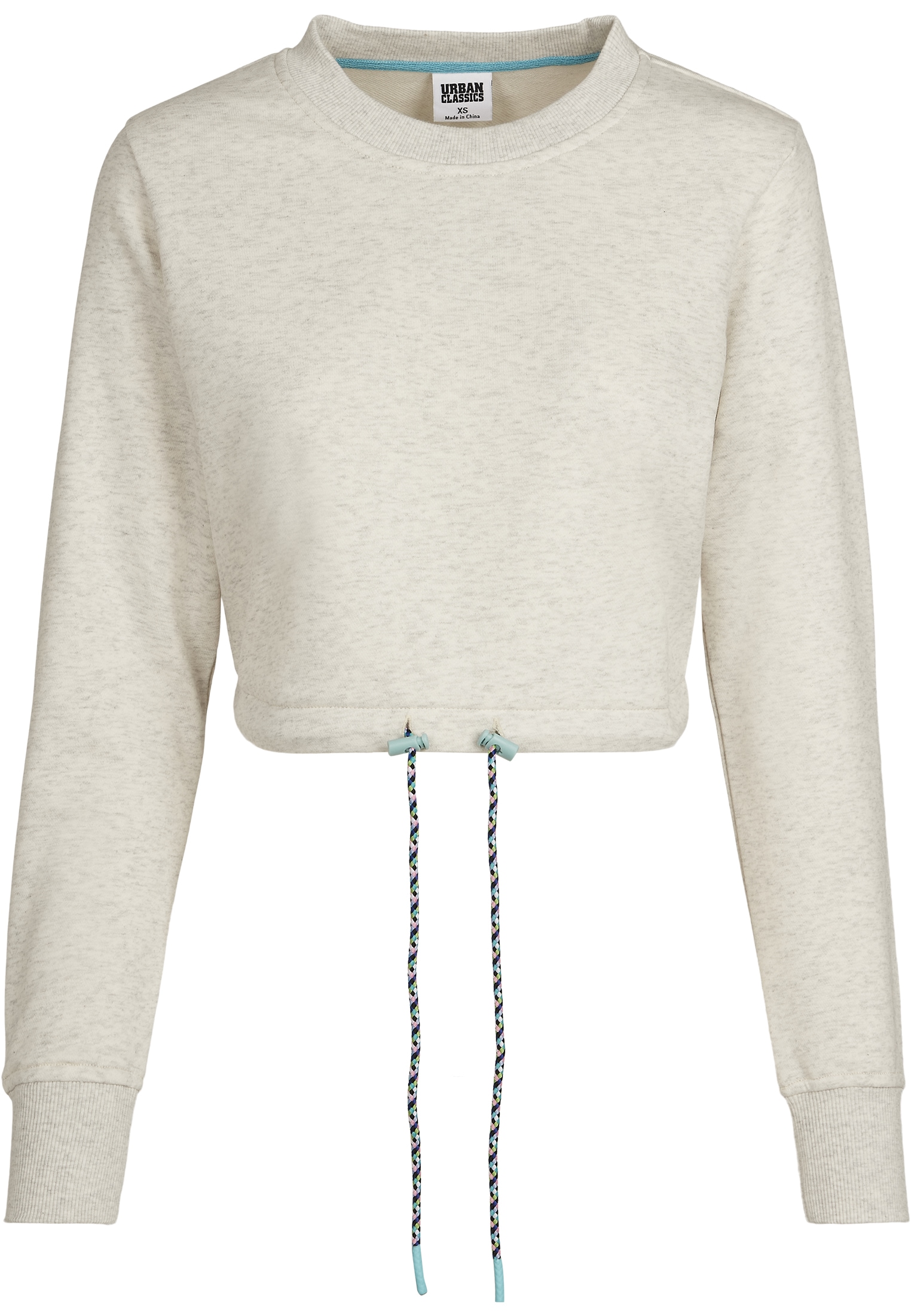 URBAN CLASSICS Sweater »Damen Ladies Oversized Cropped Crewneck«, (1 tlg.)