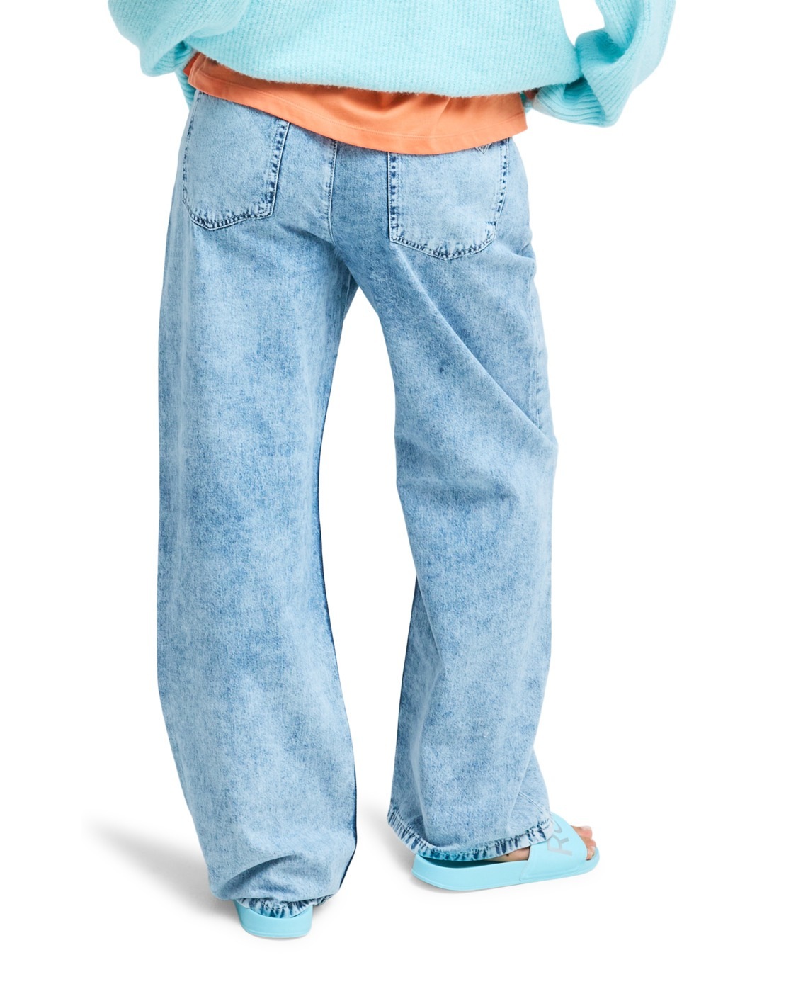 Roxy Loose-fit-Jeans "Saltwater Mid Sunbleached" günstig online kaufen