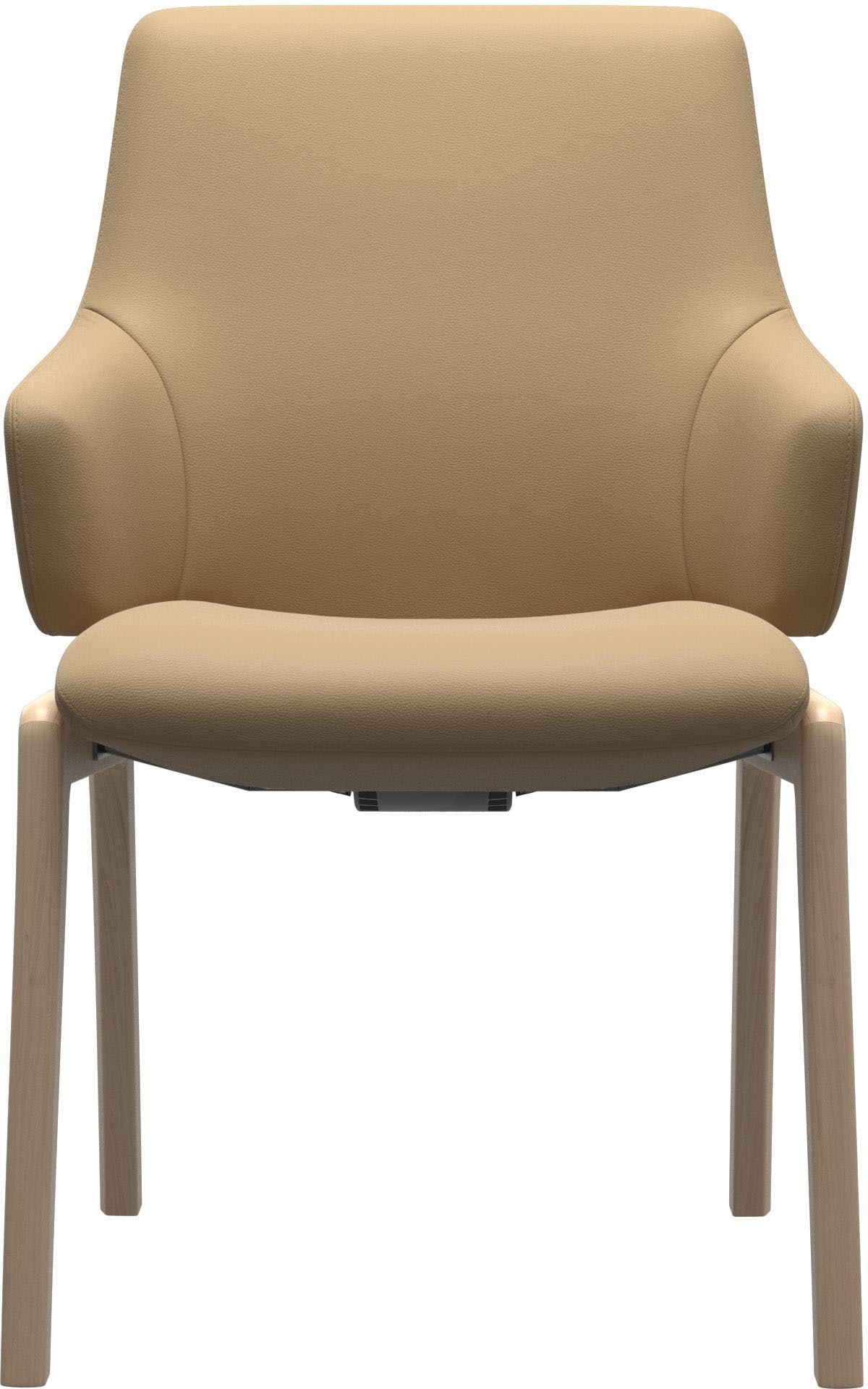 Stressless® Polsterstuhl »Laurel«, Leder PALOMA, Low Back mit Armlehne, Größe L, mit abgerundeten Beinen in Schwarz