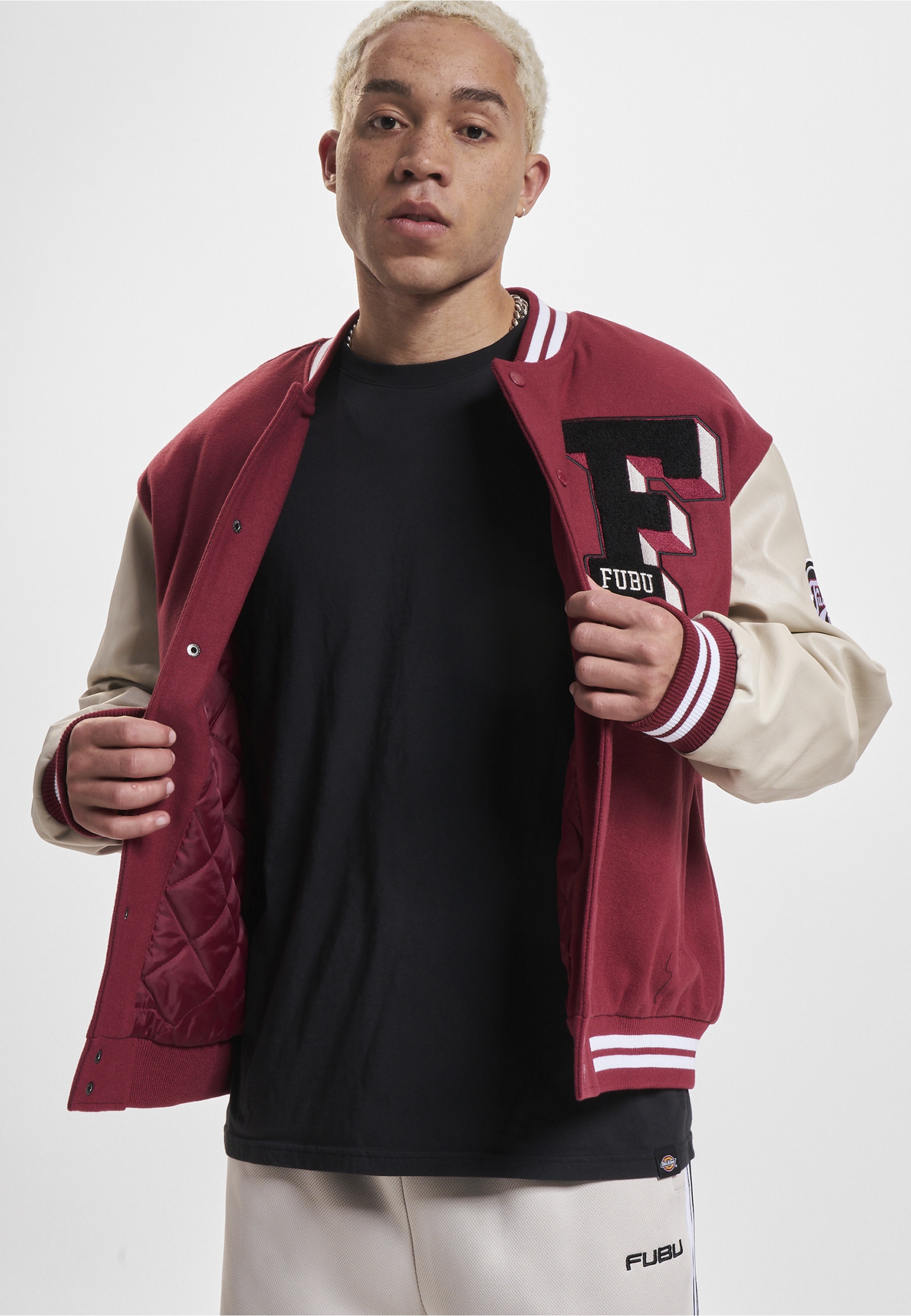 Fubu Bomberjacke »Fubu Herren FM233-009-1 FUBU College Varsity Jacket« 1 Stk. tlg. ohne Kapuze