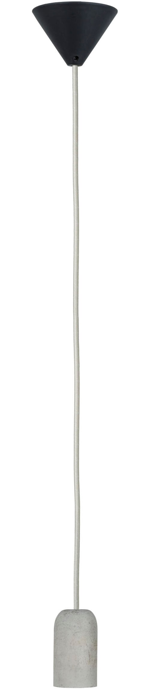 Paulmann Pendelleuchte »Neordic Jano max. 1x60W Grau/Schwarz 230V Beton/Kunststoff«, 1 flammig, Leuchtmittel E27 | ohne Leuchtmittel, E27