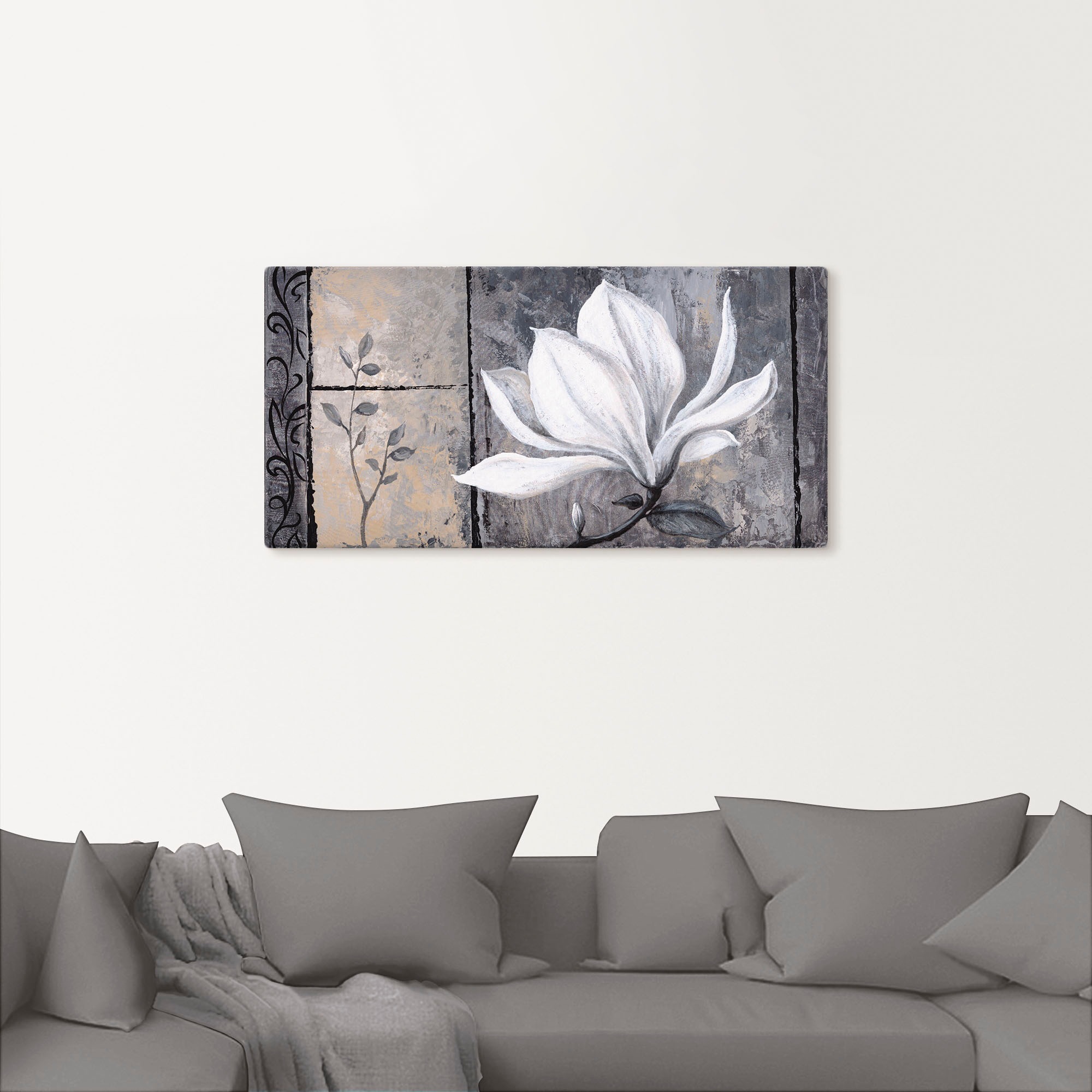 Artland Wandbild "Klassische Magnolie" 1 Stk. tlg. als Alubild, Outdoorbild günstig online kaufen
