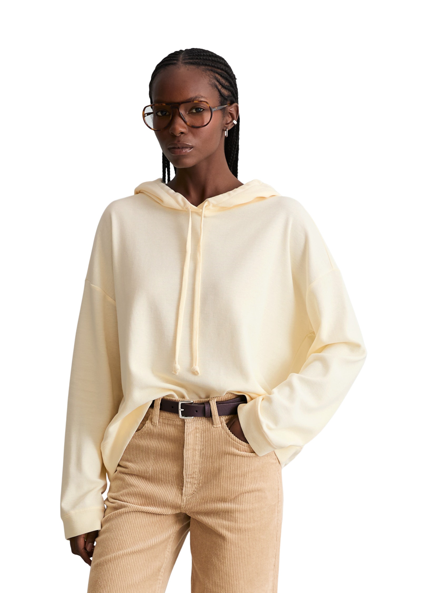 Marc OPolo DENIM Langarmshirt "aus weichem Waffle-Jersey"
