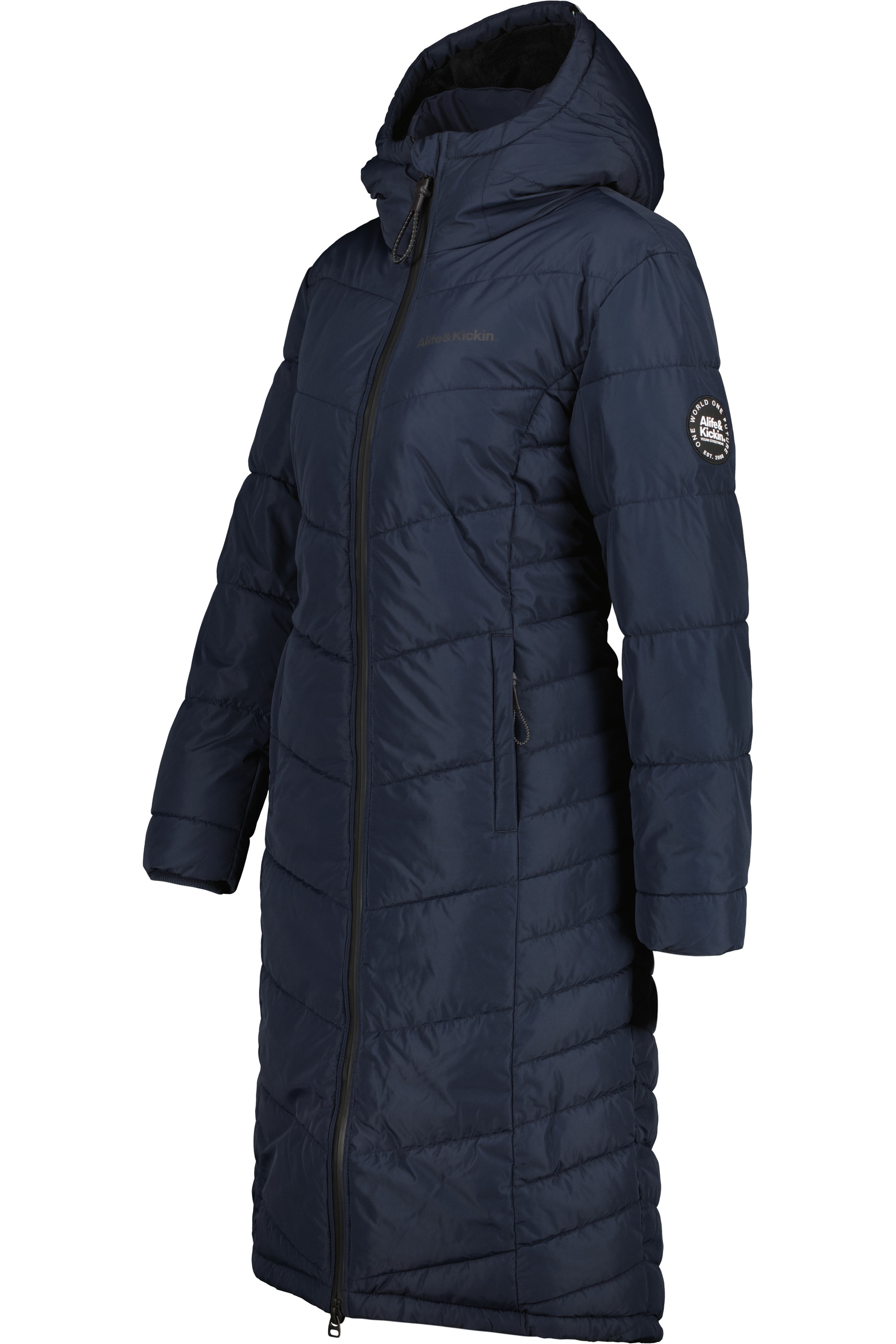 Alife & Kickin Winterjacke »Damen VedaAK A Parka«, Leichter gefütterter Mantel mit weichem Teddyfell Innenfutter
