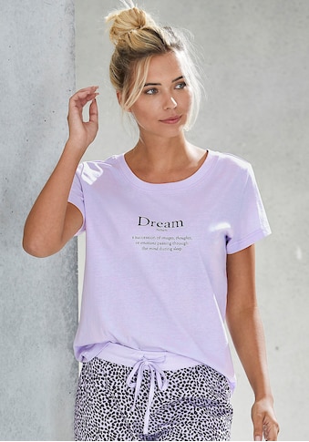 Vivance Dreams Pyjamaoberteil, mit Statementdruck kaufen