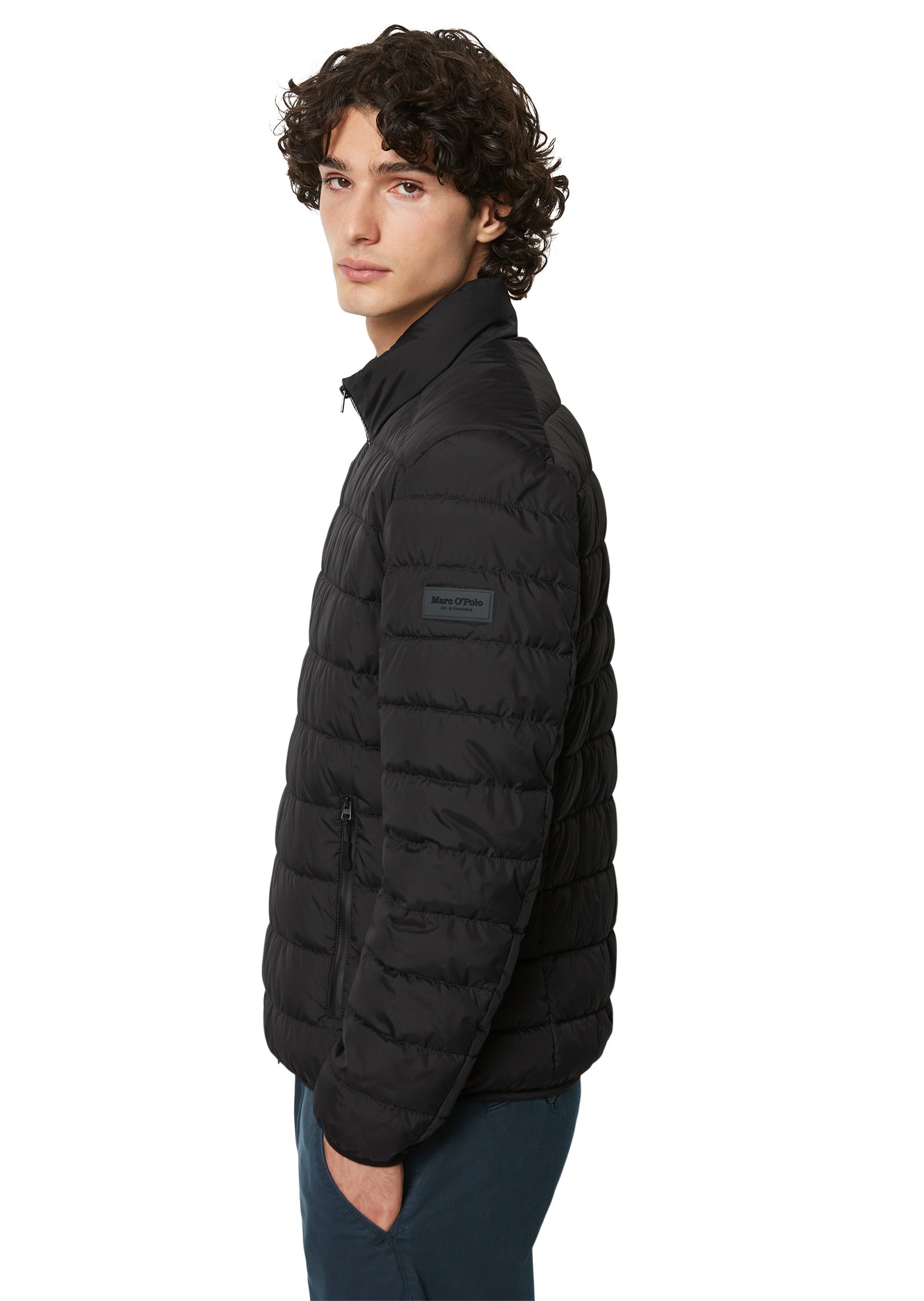 Marc O'Polo Outdoorjacke »aus recycelter Qualität«, ohne Kapuze