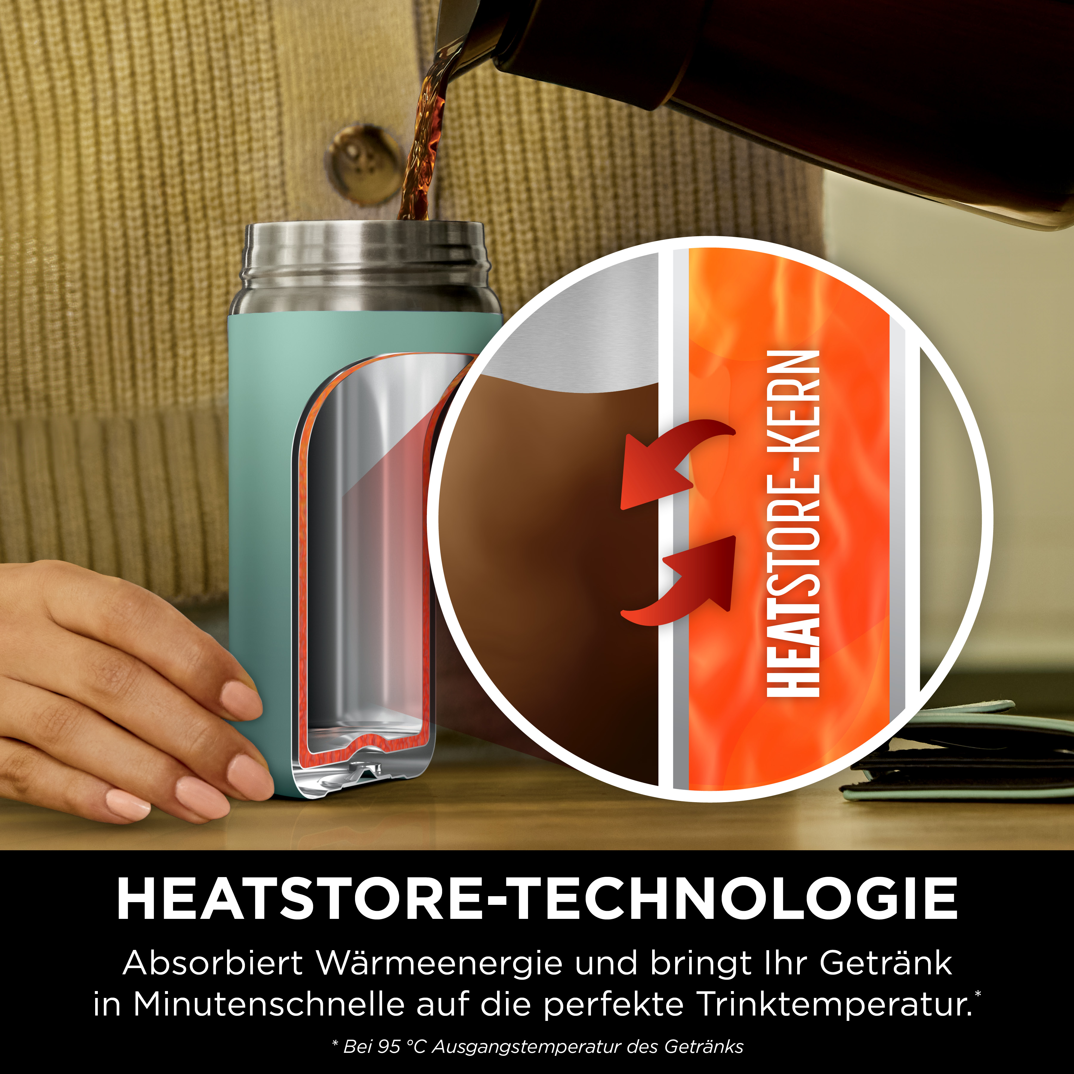 Thumbnail - NINJA Isolierflasche "Ninja Sip Perfect Reisebecher - 300 ml DW1203EUU / 400 ml DW1603EUU" Kontrollierte Wärme für den p...