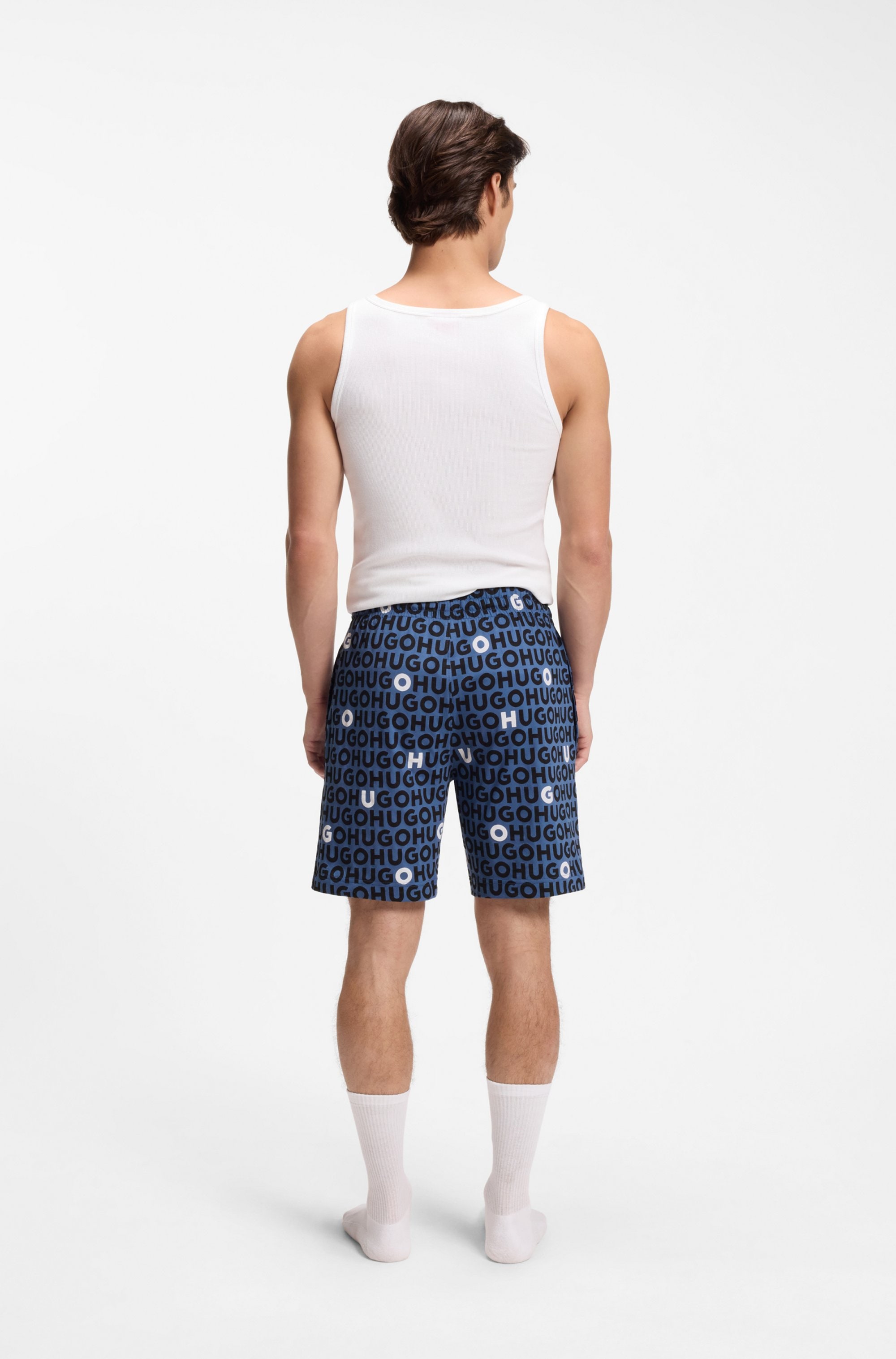 HUGO Underwear Schlafshorts »TORTUGA«  Allover Print, Straight, elastischer Bund