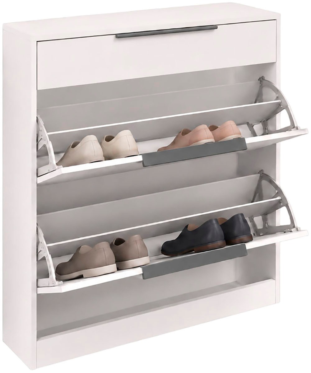 borchardt Möbel Schuhschrank »Tom, Breite 89cm, bis Schuhgröße 44« Metallgriffe, 1 Schubfach, 2 Klappen