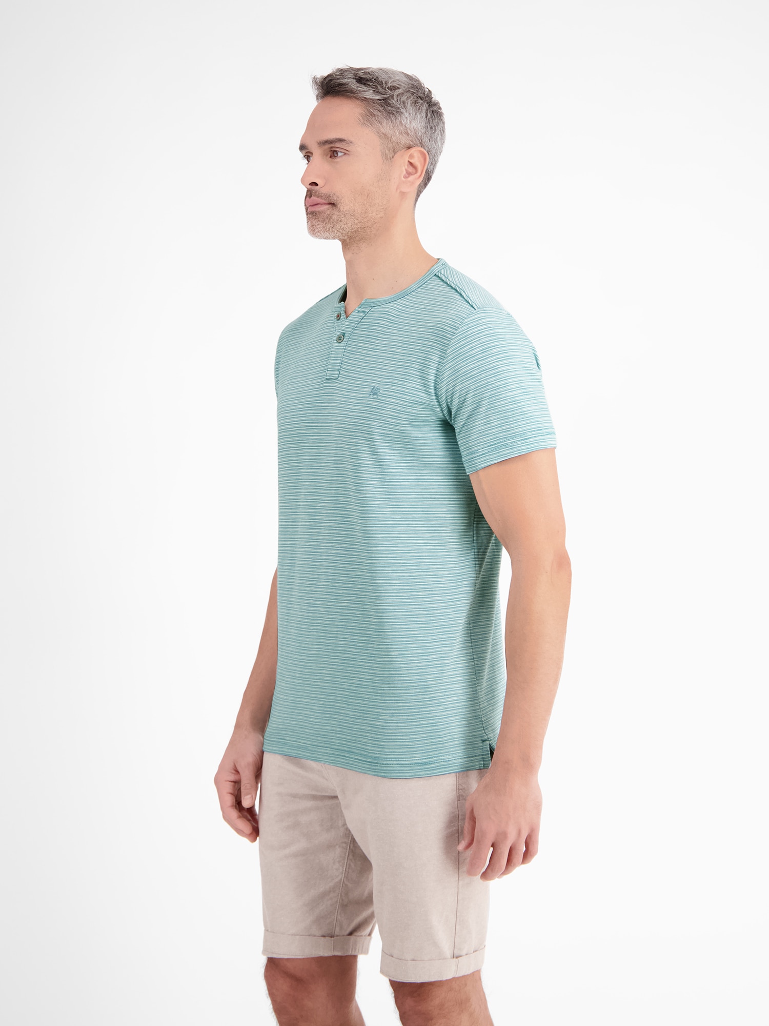 LERROS Henleyshirt »Gestreiftes Serafinoshirt, gestrickt«