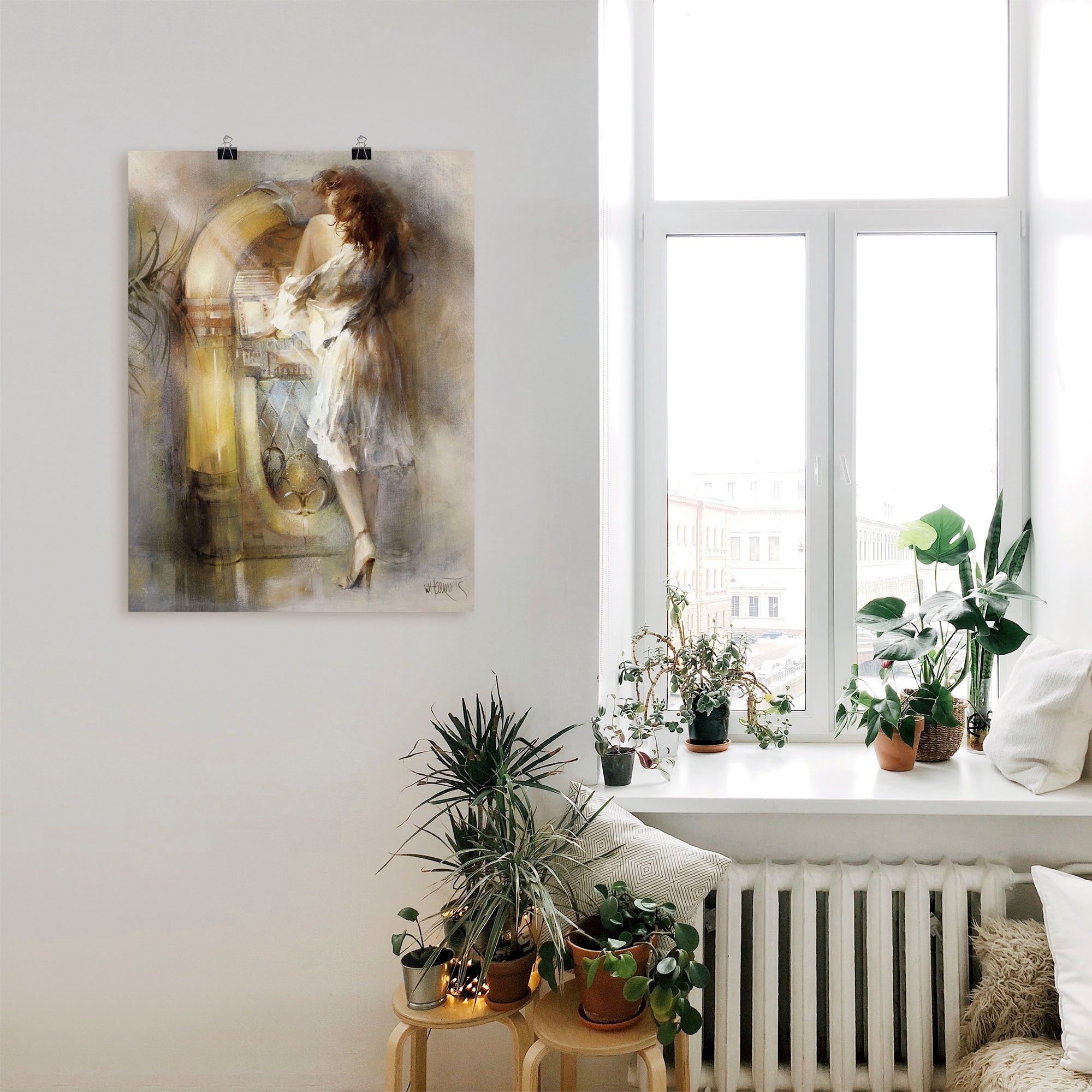 Artland Wandbild »In der Zeit verloren«, Frau, (1 St.), als Poster in verschied. Größen