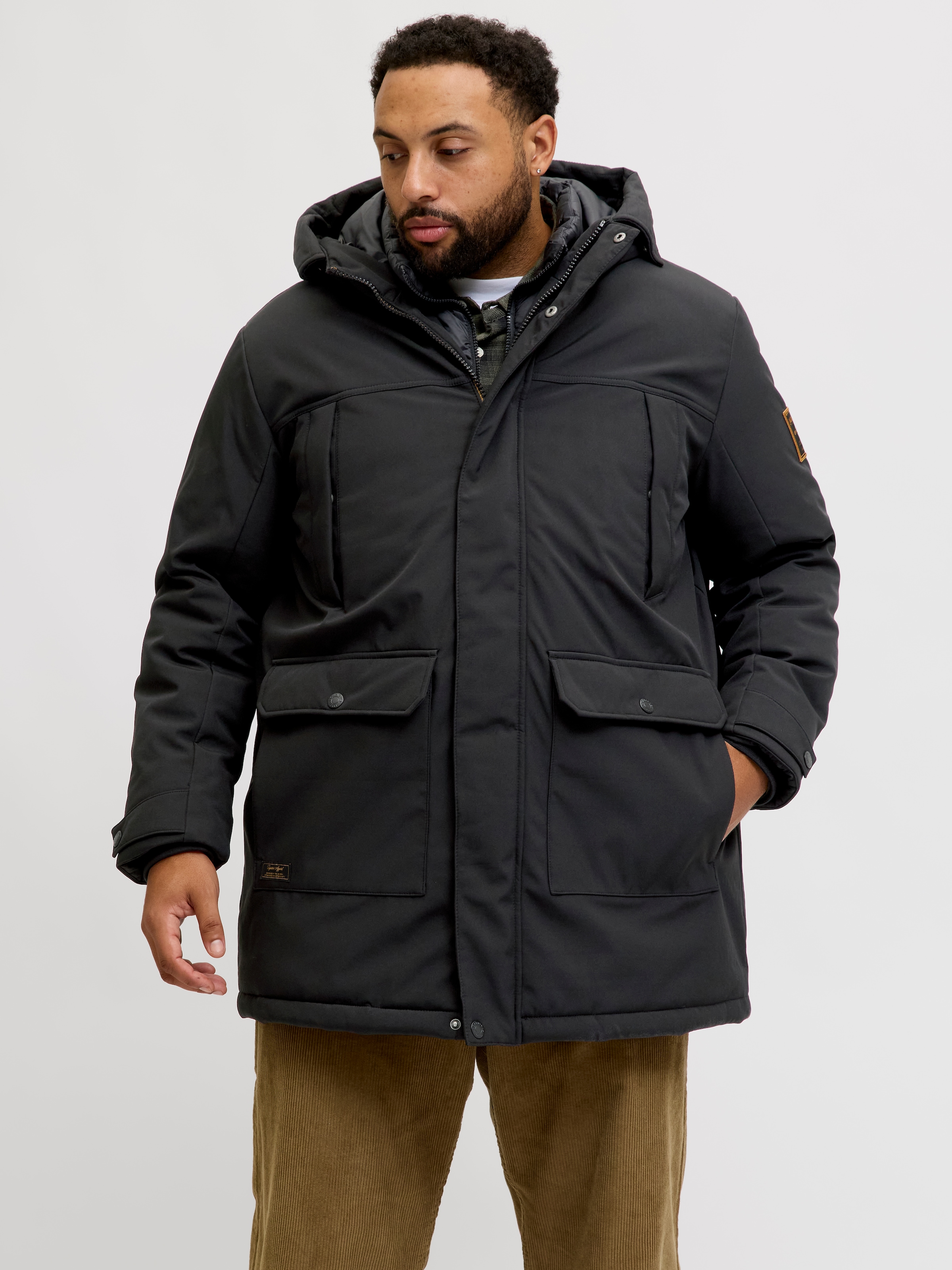 Jack & Jones PlusSize Parka "JJFINN SOFTSHELL PARKA PLS" mit Kapuze günstig online kaufen