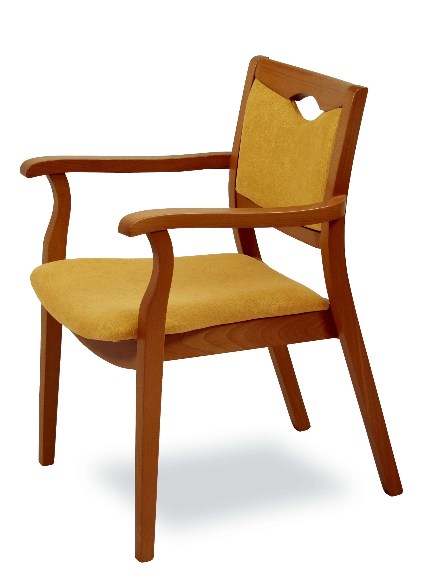 Home affaire Armlehnstuhl "London, Stuhl, Komfortsessel, 3 Gestellfarben, Made in Italy" () 1 Stk.Extra-komfortabel, ergonomisch, fleckenabweisendes Gewebe, Massivholz