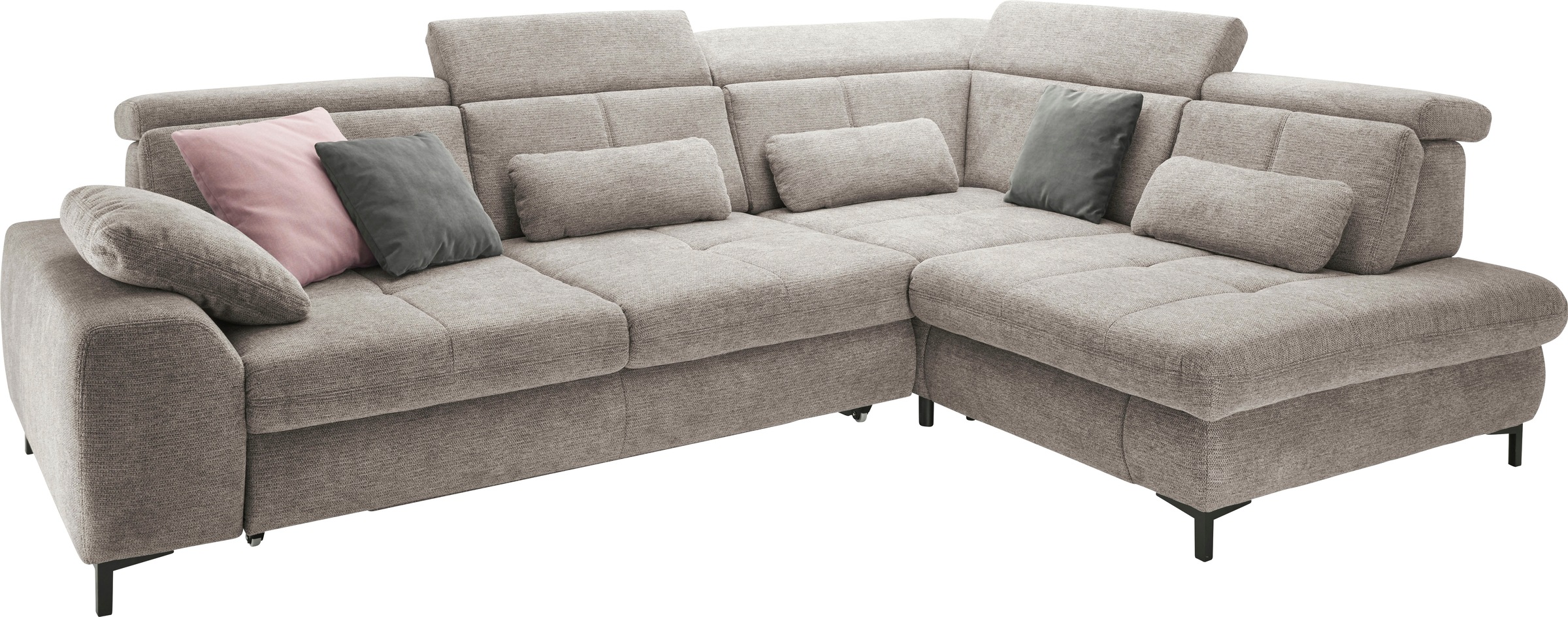 Thumbnail - set one by Musterring Ecksofa "SO 3400 Sitzhöhe 47cm oder 49cm, Sitztiefe verstellbar, B/T 317/220 cm", Kaltschaumpolste...