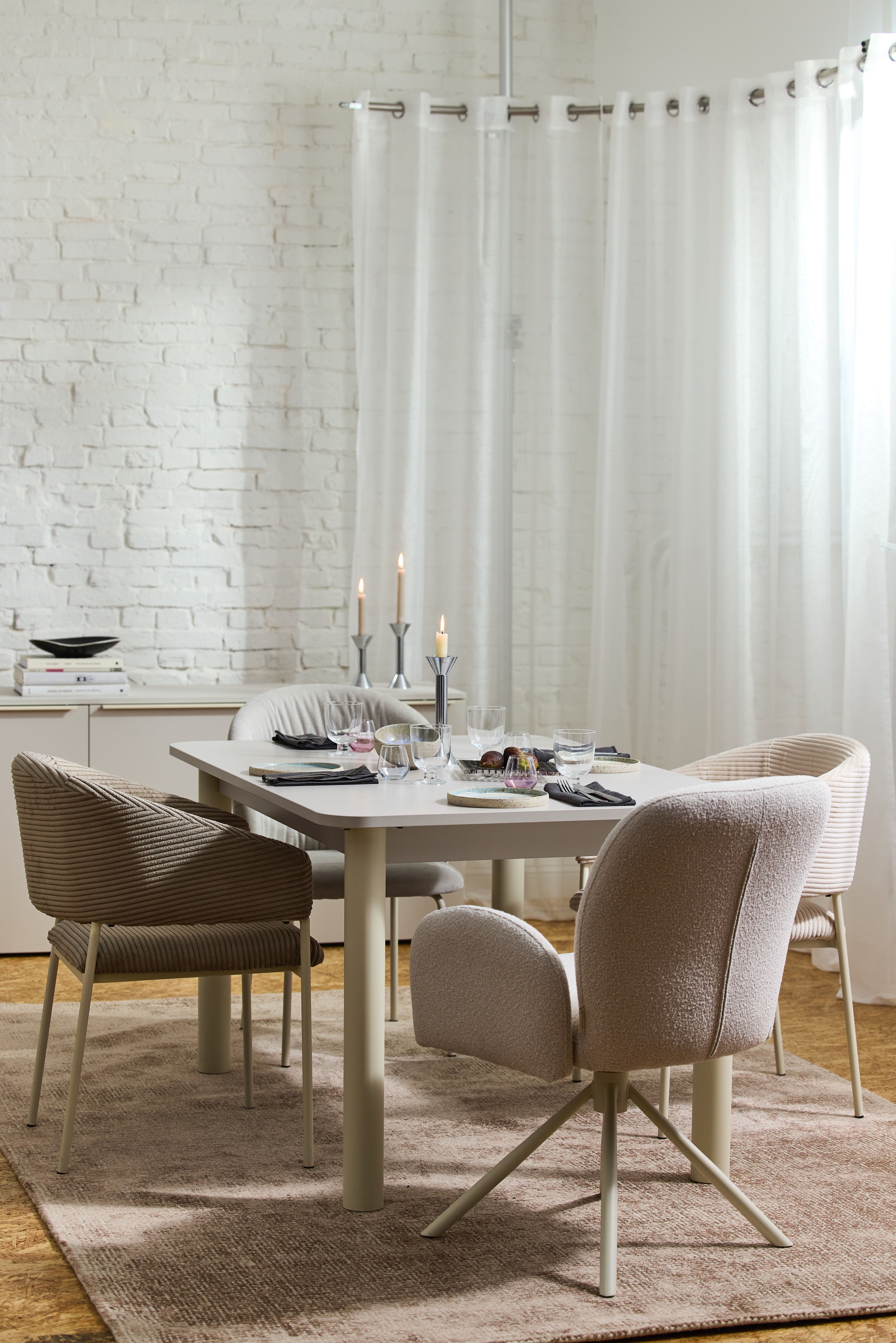 TOM TAILOR HOME Armlehnstuhl "PEBBLE ARMCHAIR", (Set), 2 St., Webstoff Bouc günstig online kaufen