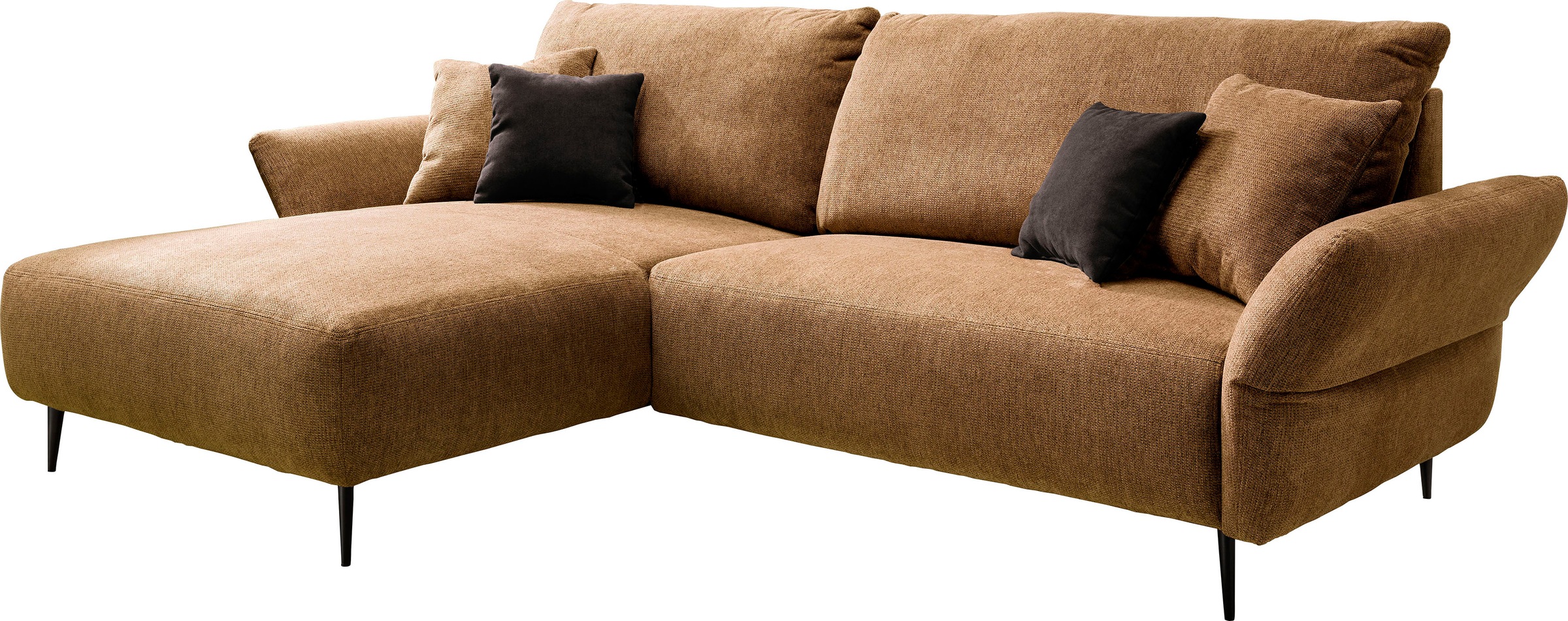 INOSIGN Ecksofa »Amarena L-Form«, inklusive Armlehnenverstellfunktion, 4x Zierkissen gratis