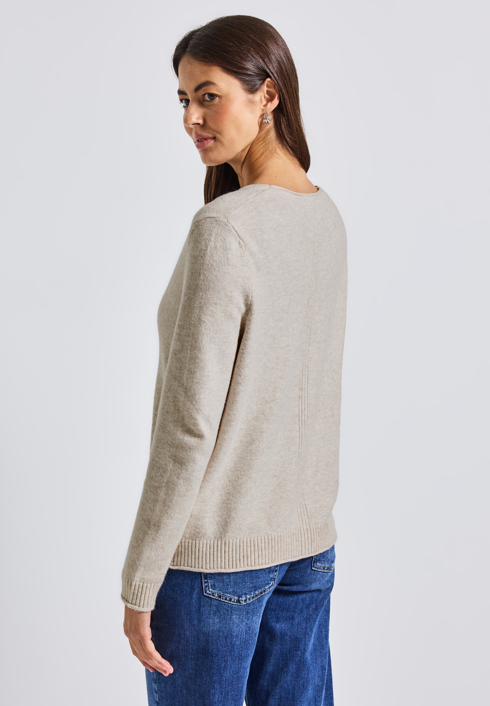 STREET ONE Cardigan, mit V-Ausschnitt