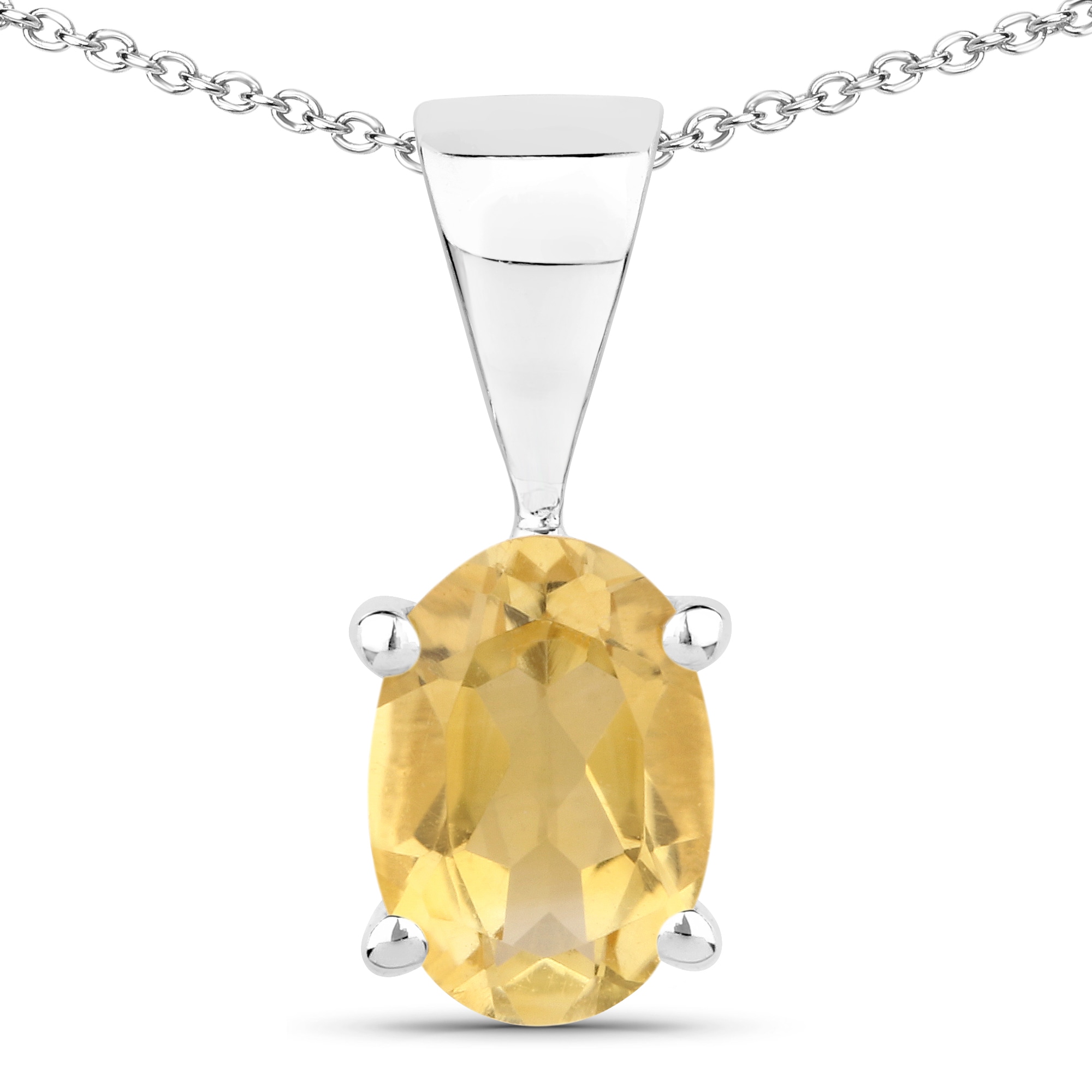 Vira Jewels Paar Ohrstecker »Silber 925 rhodiniert Ohrringe und Halskette mit echtem Citrin«