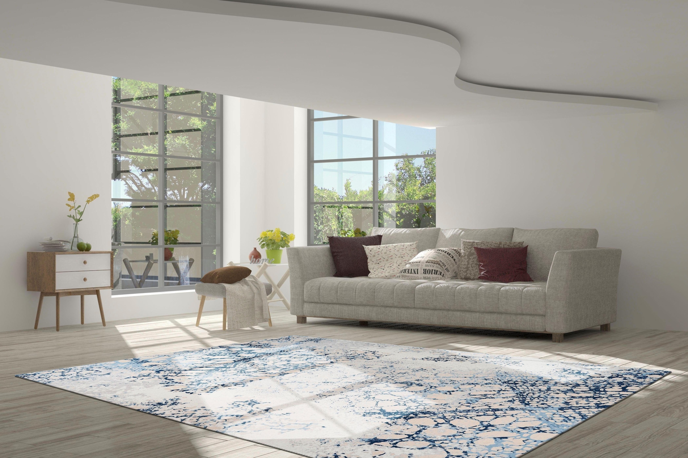calo-deluxe Teppich »Castor 900«, rechteckig, 6 mm Höhe, Kurzflor, Wohnzimmer