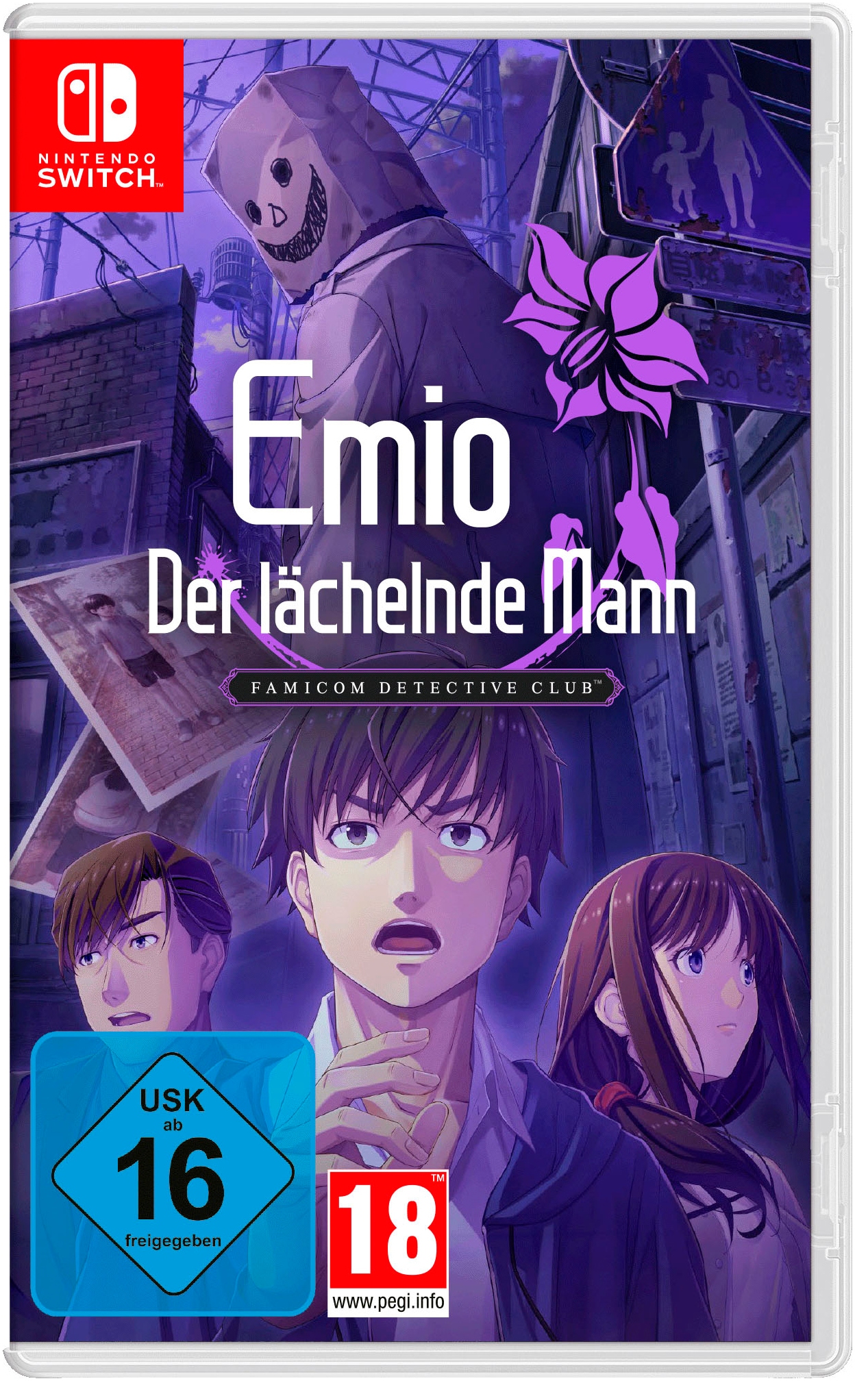 NINTENDO SWITCH Spielesoftware "Emio – Der lächelnde Mann: Famicom Detective Club ", Nintendo Switch, transparent, Spielesoftware
