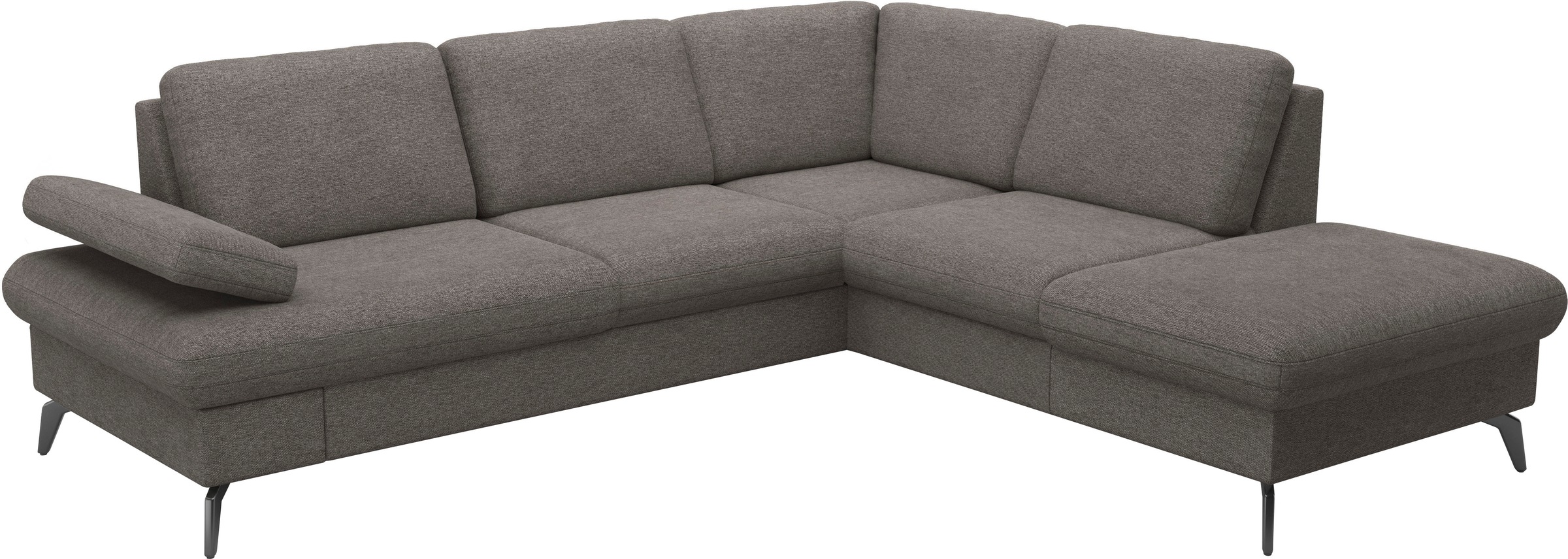 sit&more Ecksofa »Morris Jubi L-Form«, inkl. Armteilfunktion und 1 Zierkissen, wahlweise mit Bettfunktion