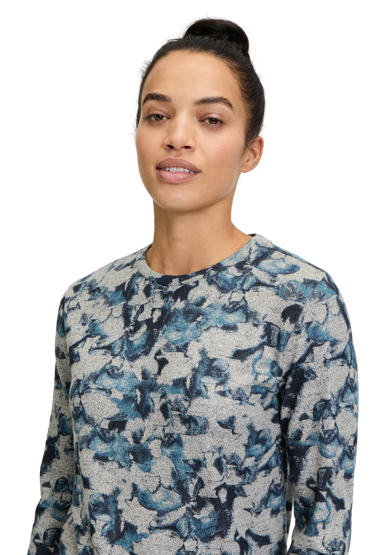 Betty&Co Kurzarmshirt »Betty & Co Damen Casual-Shirt mit Tunnelzug«, (1 tlg.), Druck