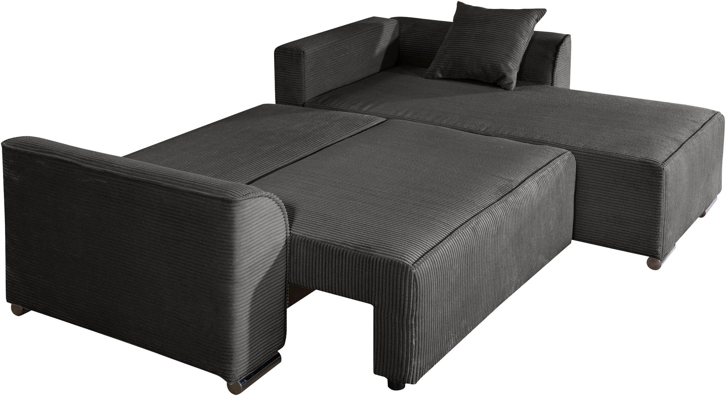 COLLECTION AB Ecksofa »Sara Ecke« Eckfsofa,Bettfunktion,Bettkasten,Bonnelfederkern,wahlweise mit Topper