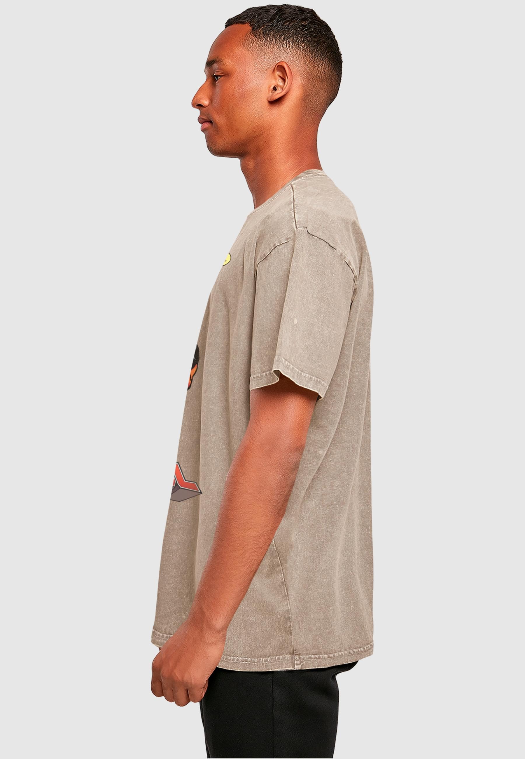 ABSOLUTE CULT T-Shirt »ABSOLUTE CULT Herren Deadpool - Hey You Acid Washed Oversize Tee«, (1 tlg.)
