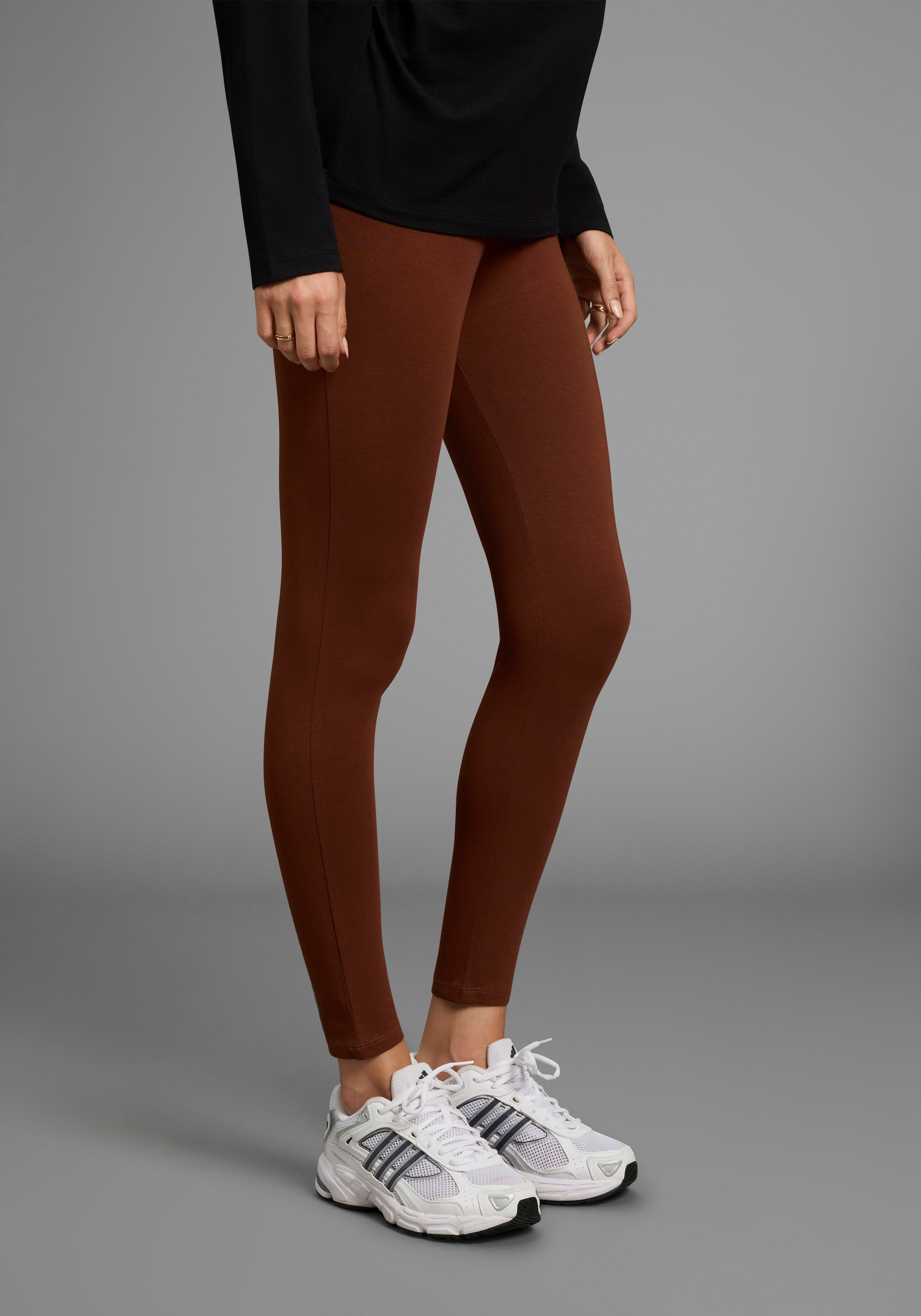 Neun Monate Umstandshose »2 Stück Umstands-Hosen für Schwangerschaft und Stillzeit«, (Packung, 2 tlg.), 2er Pack Leggings für Schwangerschaft & Stillzeit