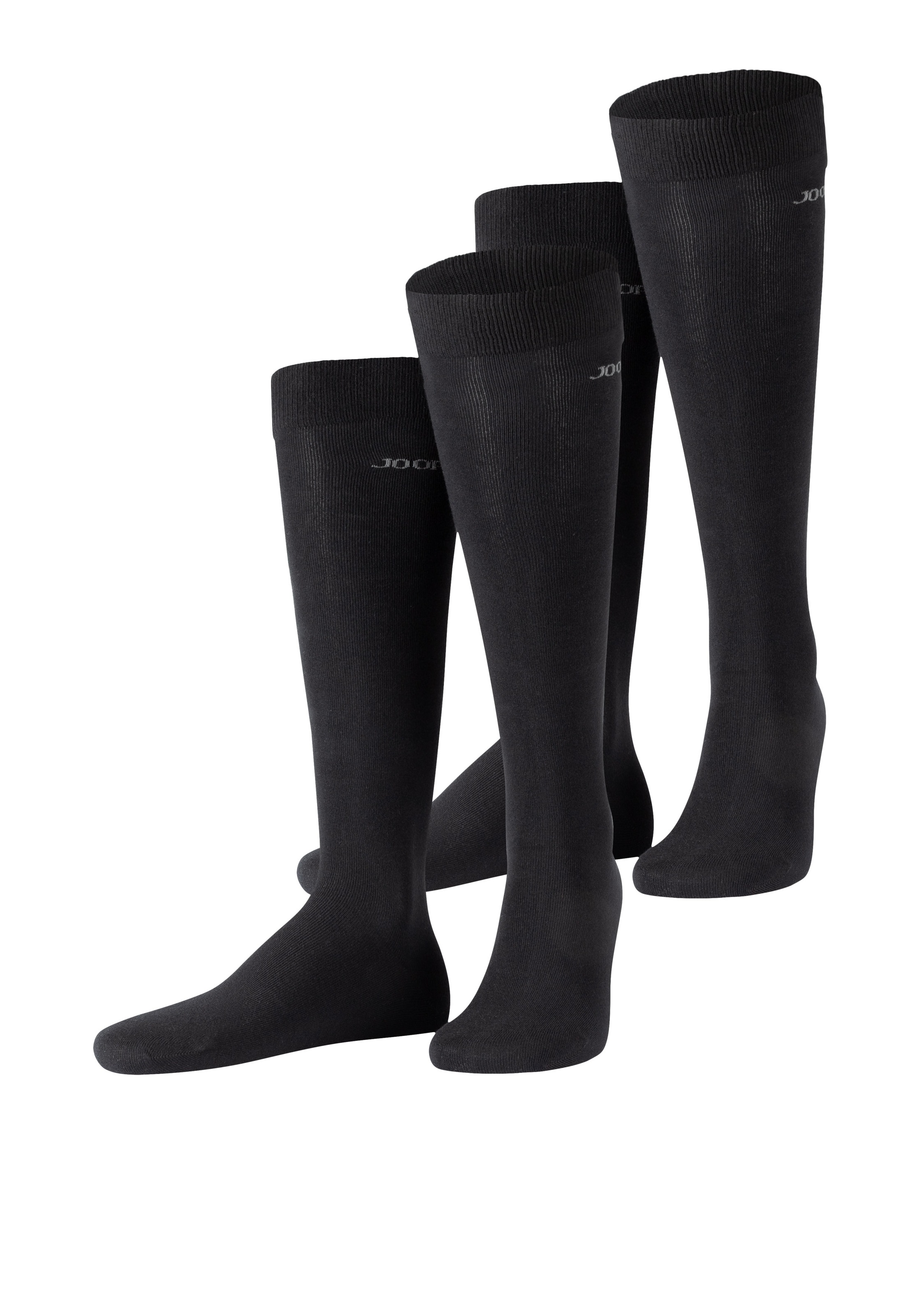 JOOP Kniestrümpfe "premium essentials" 2 Stk. tlg. mit Logoschriftzug am Bu günstig online kaufen