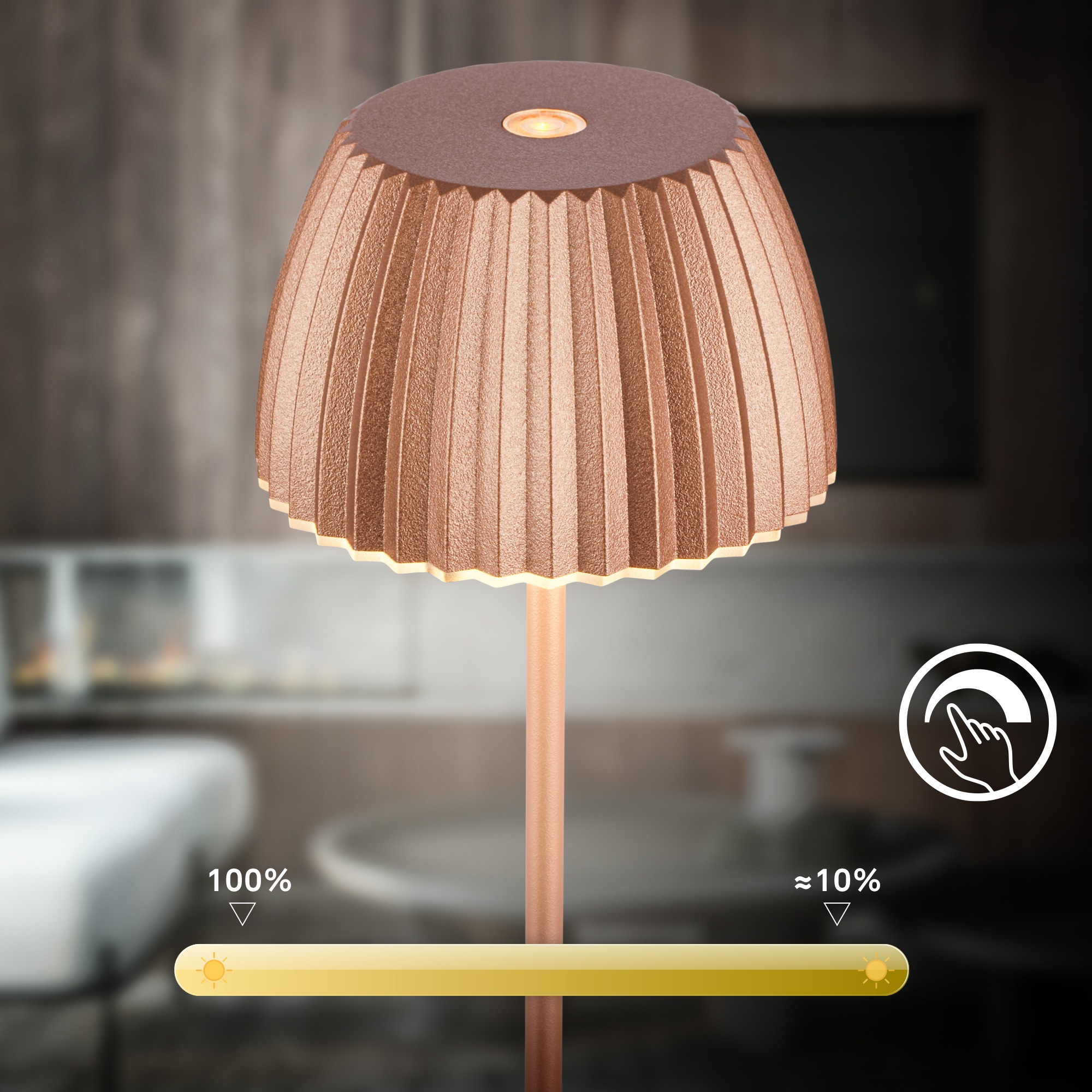 Briloner Leuchten LED Tischleuchte »Akku LED Tischleuchte« LED-Modul