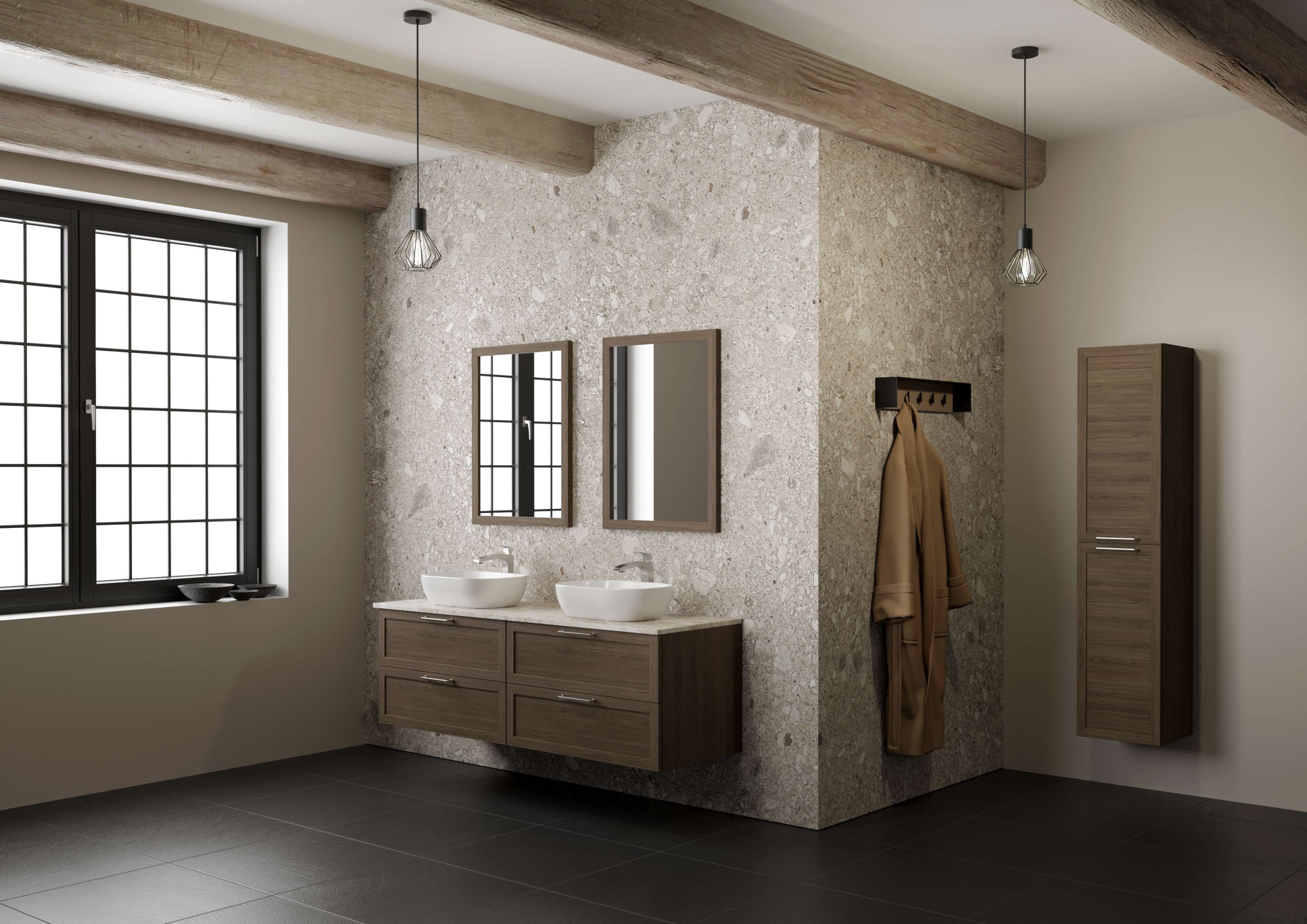 welltime Badspiegel »Rustic«, Breite 60 cm, FSC®-zertifiziert