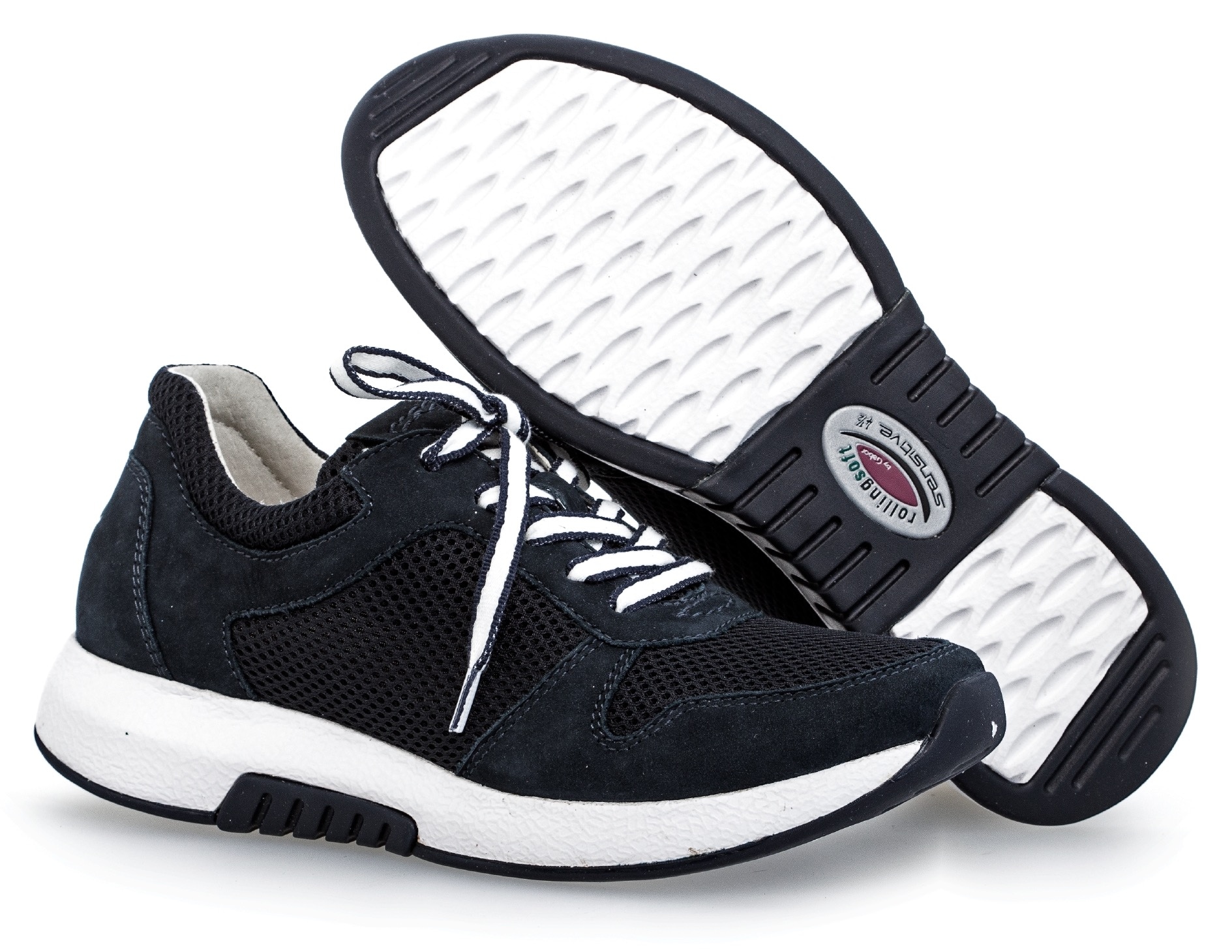 Sneaker GABOR "Sneaker low", Damen, Gr. 35, blau, Schuhe Sneaker