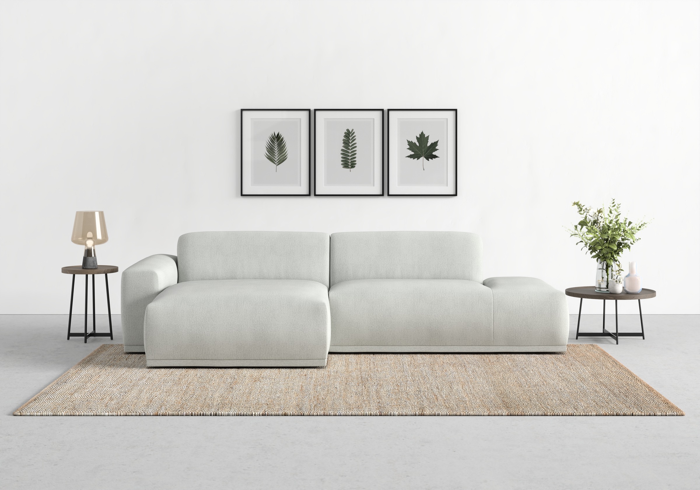 TRENDMANUFAKTUR Ecksofa Braga, aus 2 Teilen, moderner Cord-Stoff günstig online kaufen