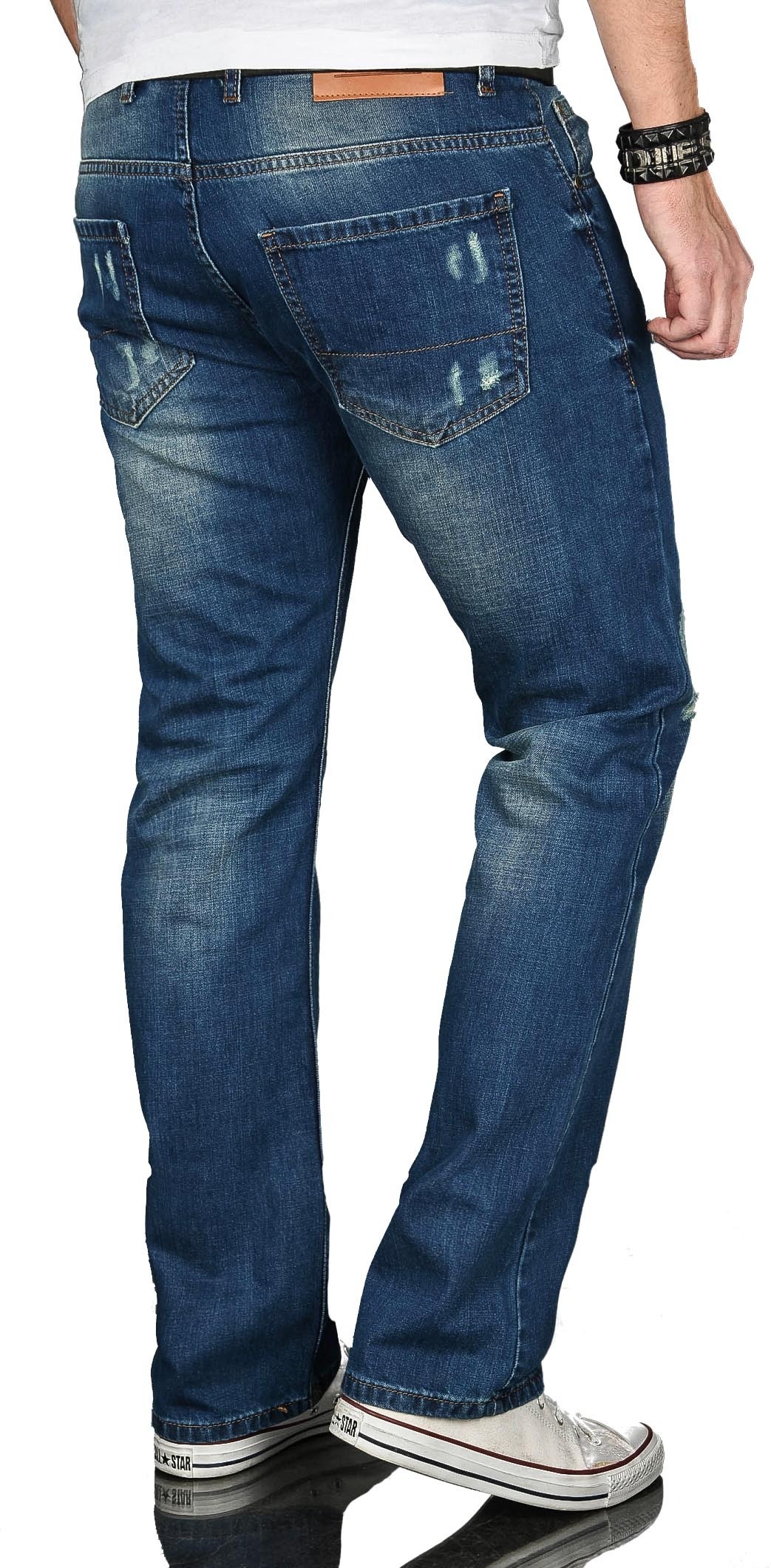 Alessandro Salvarini Regular-fit-Jeans »ASJulio«, mit geradem Bein