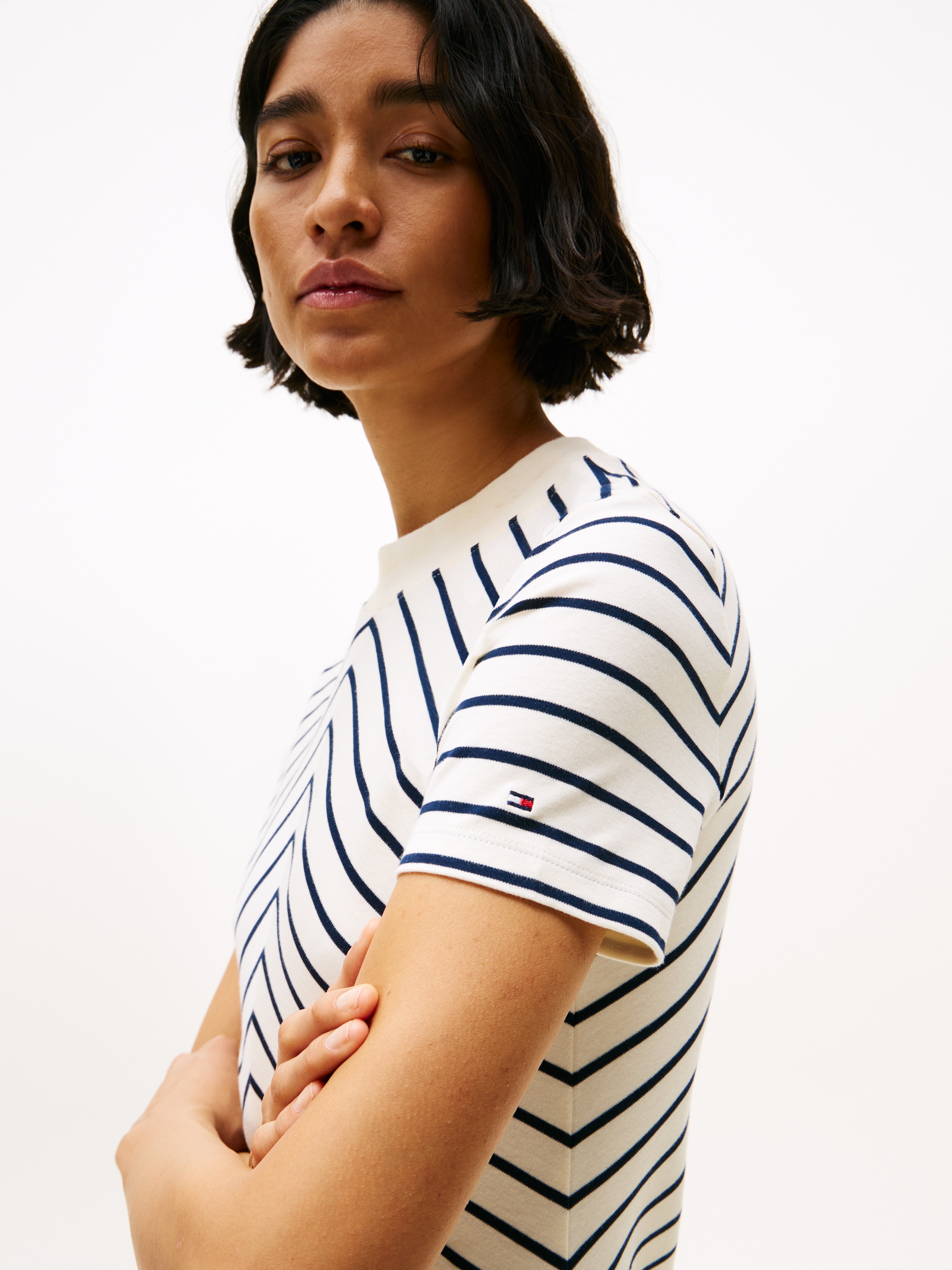 Thumbnail - Tommy Hilfiger A-Linien-Kleid "MODERN F&F KNEE DRESS" in Knielänge