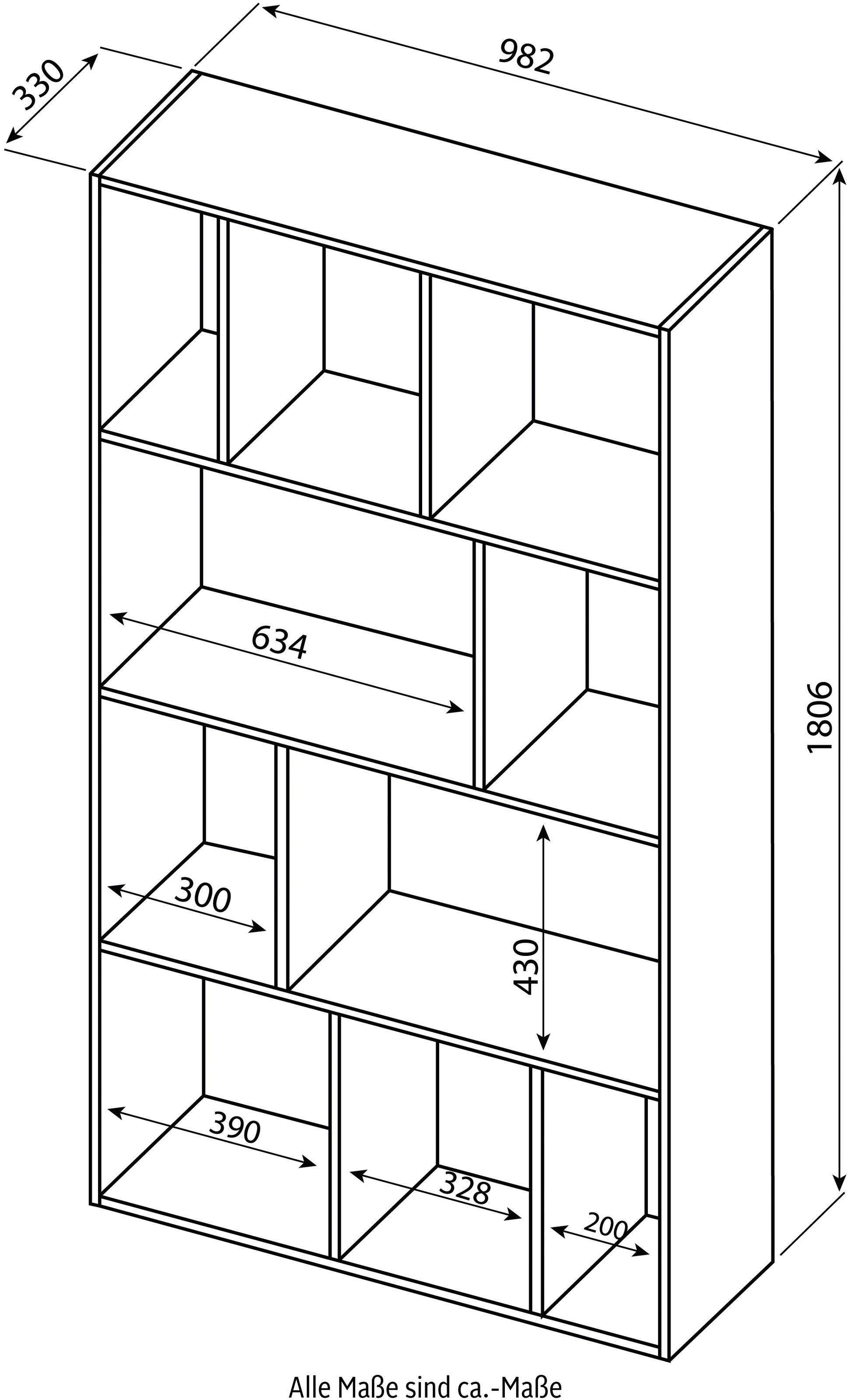 TemaHome Bücherregal