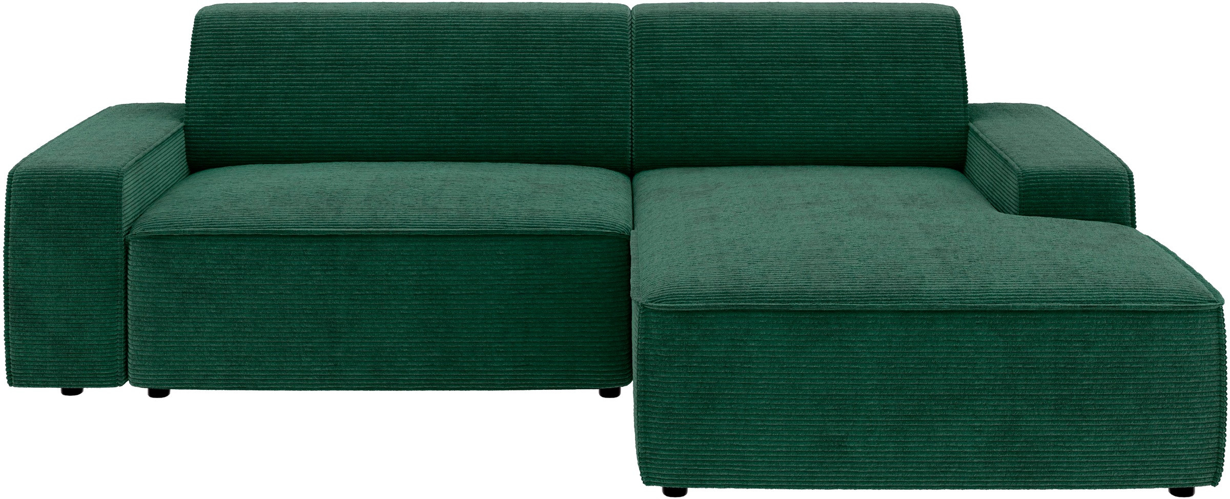 TRENDMANUFAKTUR Ecksofa »Graz, wahlweise mit Sitzvorschub und Bettkasten, L-Form, Breite 246 cm«, in Cord-, haustierfreundlichem LEO Struktur- oder LUMOS-3D-Bezug
