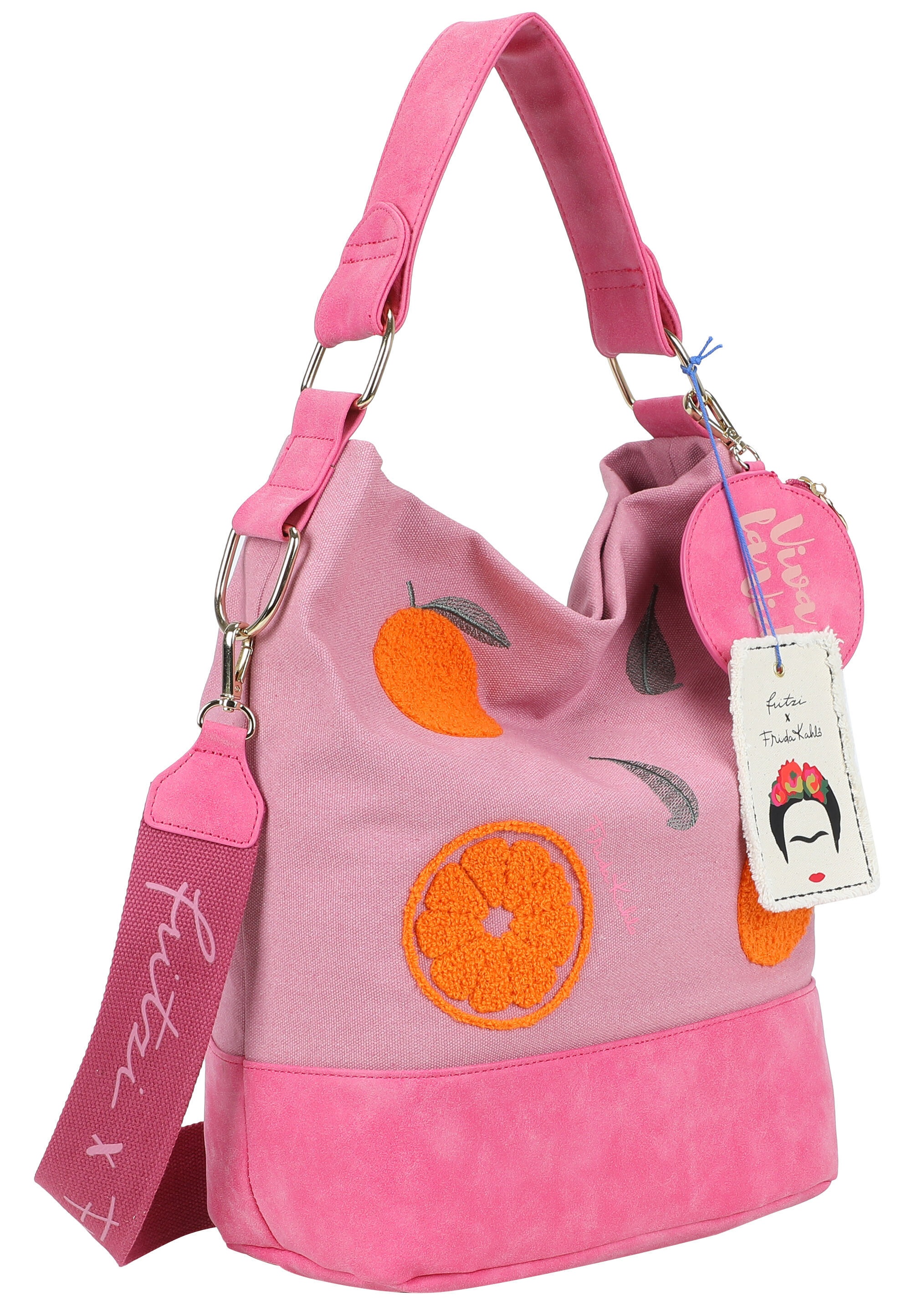 Fritzi aus Preußen Umhängetasche »Fritzi x Frida Kahlo« mit Orangen-Motiv