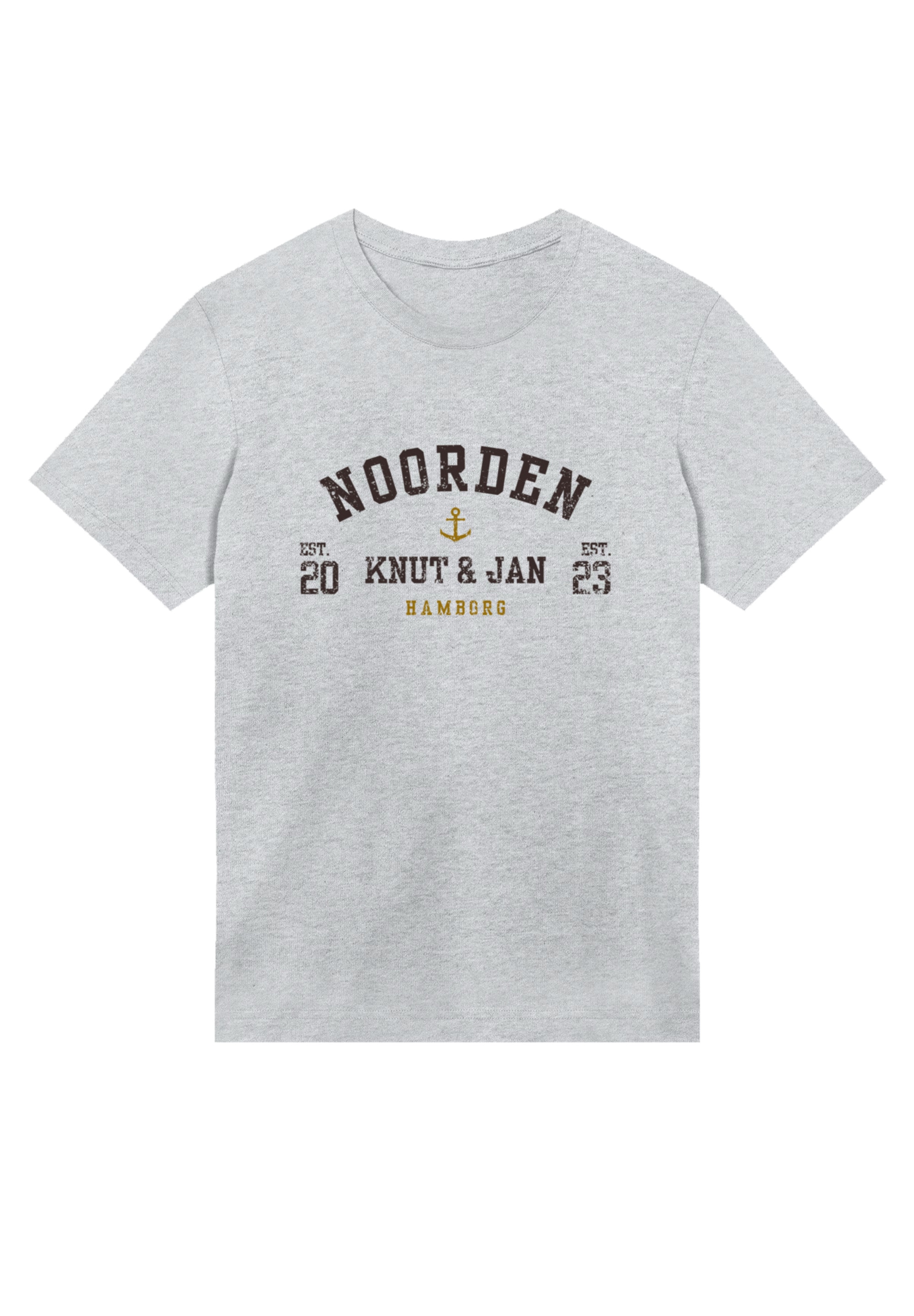 F4NT4STIC T-Shirt »Knut & Jan Hamburg Noorden Collegiate« Premium Qualität