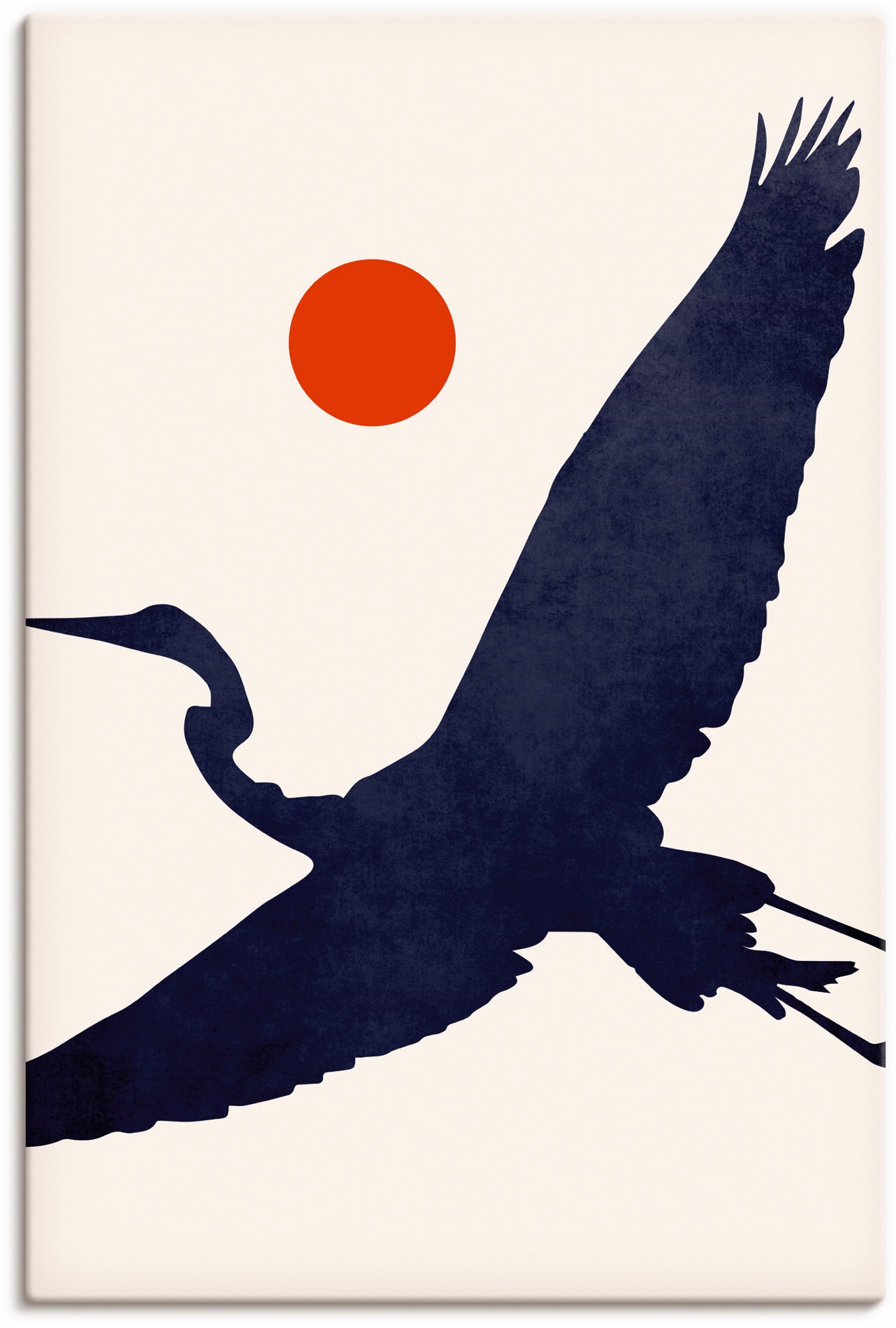 Black Friday Artland Wandbild »Kranich«, versch. oder Leinwandbild, Vogelbilder, als Größen BAUR in Wandaufkleber (1 | Alubild, St.), Poster