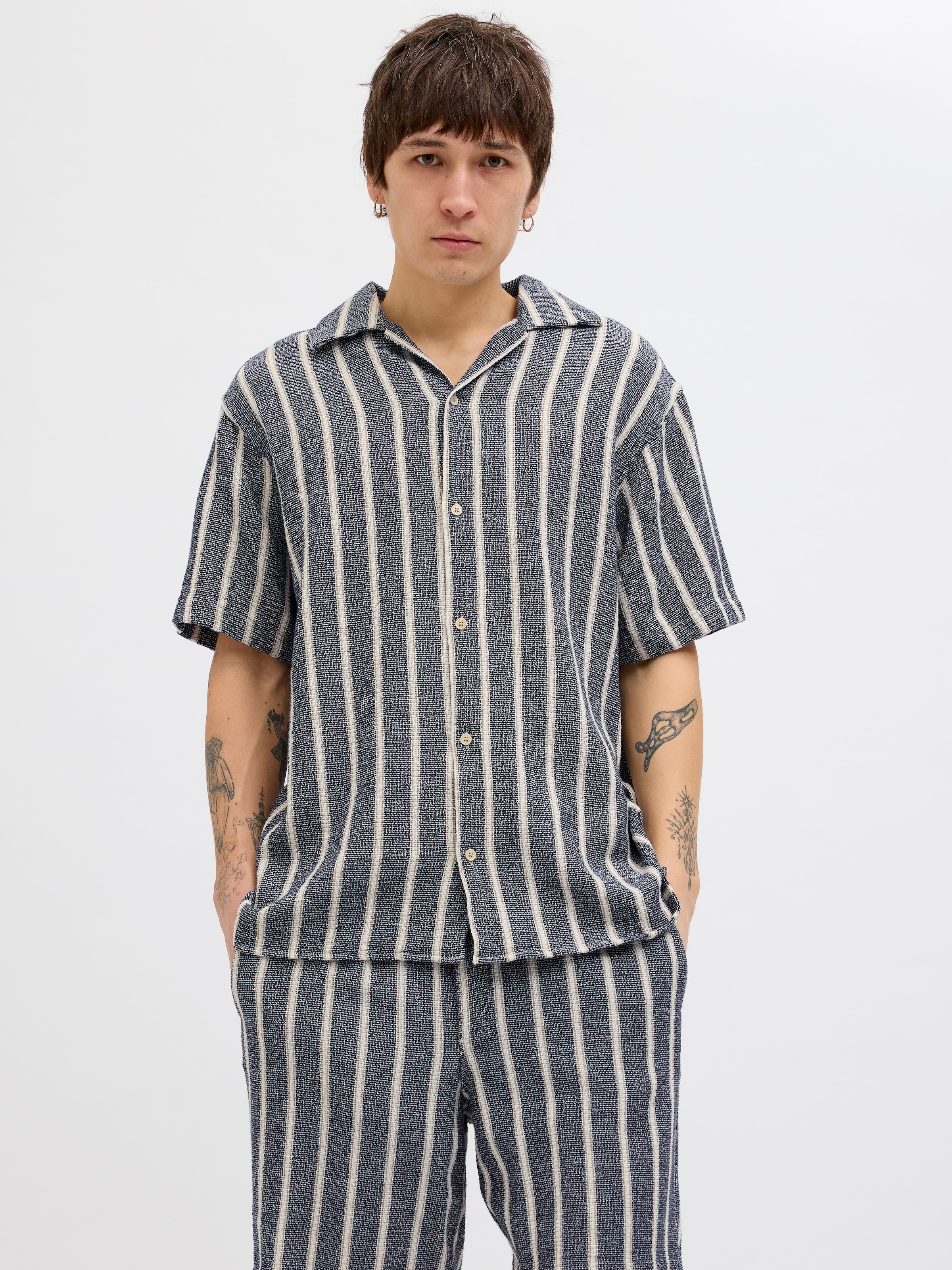 Jack & Jones Kurzarmhemd "JORCOBA STRIPE RESORT SHIRT SS SN" günstig online kaufen